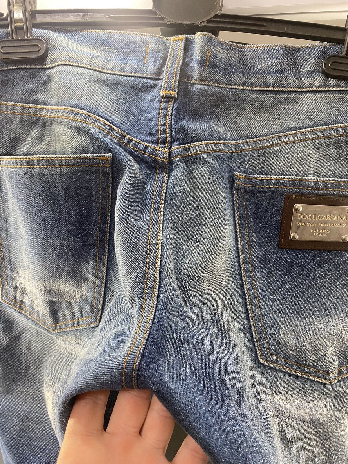 Dolce & Gabbana Dolce & Gabbana #14 Classic Destroyed Denim Jeans Size US 44 / EU 60 - 4 Thumbnail