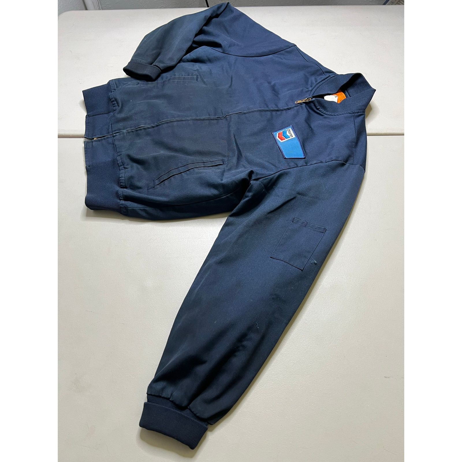 Cintas Vintage 1980s Cintas Chevron Work Jacket Quilted Lined M Size US M / EU 48-50 / 2 - 14 Thumbnail