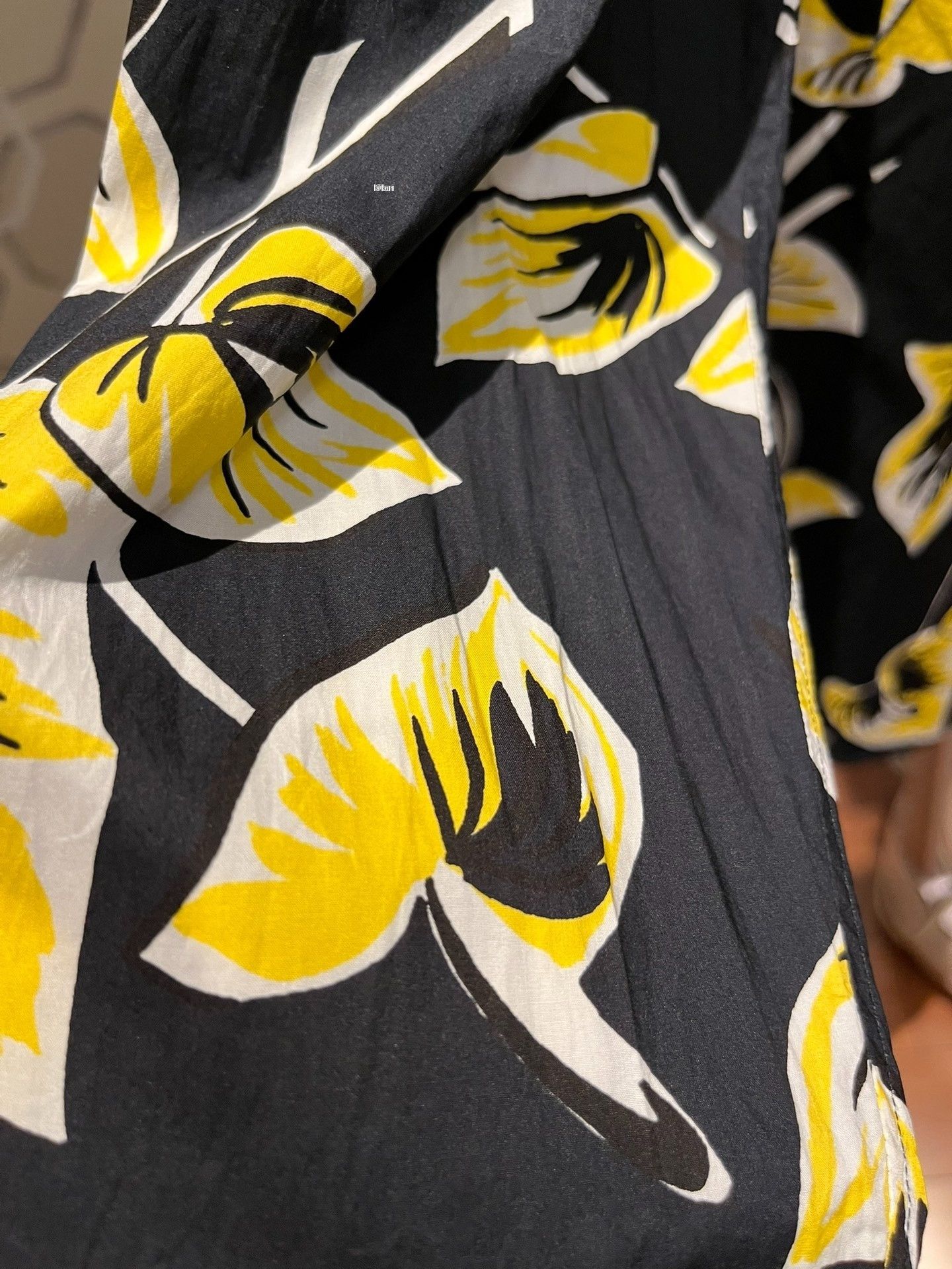Marni Marni Bright Yellow Floral Print Shirt Size US M / EU 48-50 / 2 - 3 Thumbnail