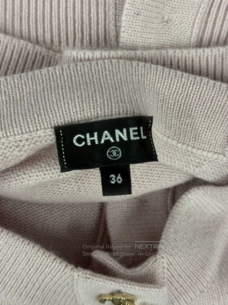 Chanel Chanel Pink Badge Suspender Knitted Vest Size XS / US 0-2 / IT 36-38 - 4 Thumbnail