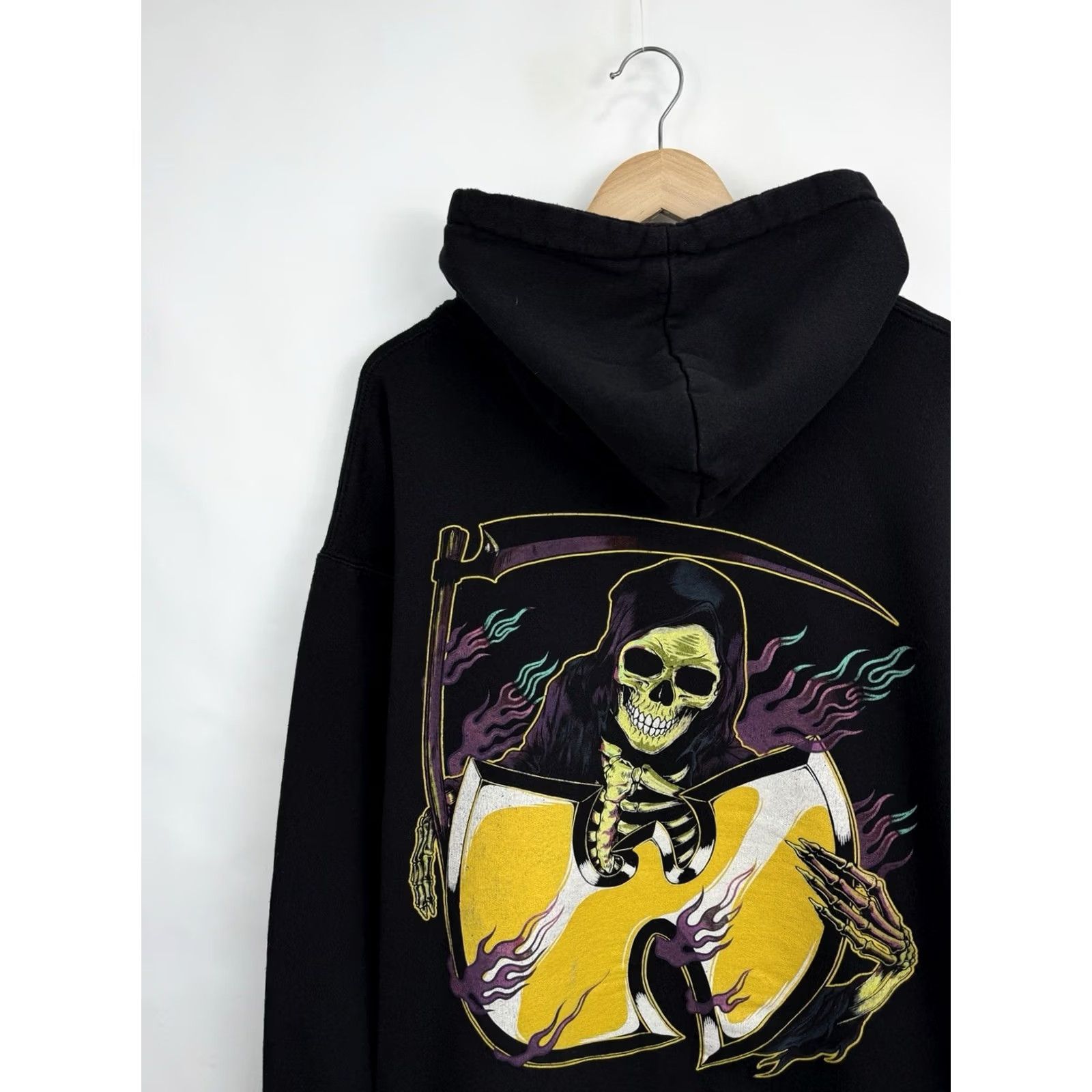 Vintage Y2K Wu Tang Hoodie Skull Hip Hop Rap Grim Reaper L Size Black Size US L / EU 52-54 / 3 - 4 Thumbnail
