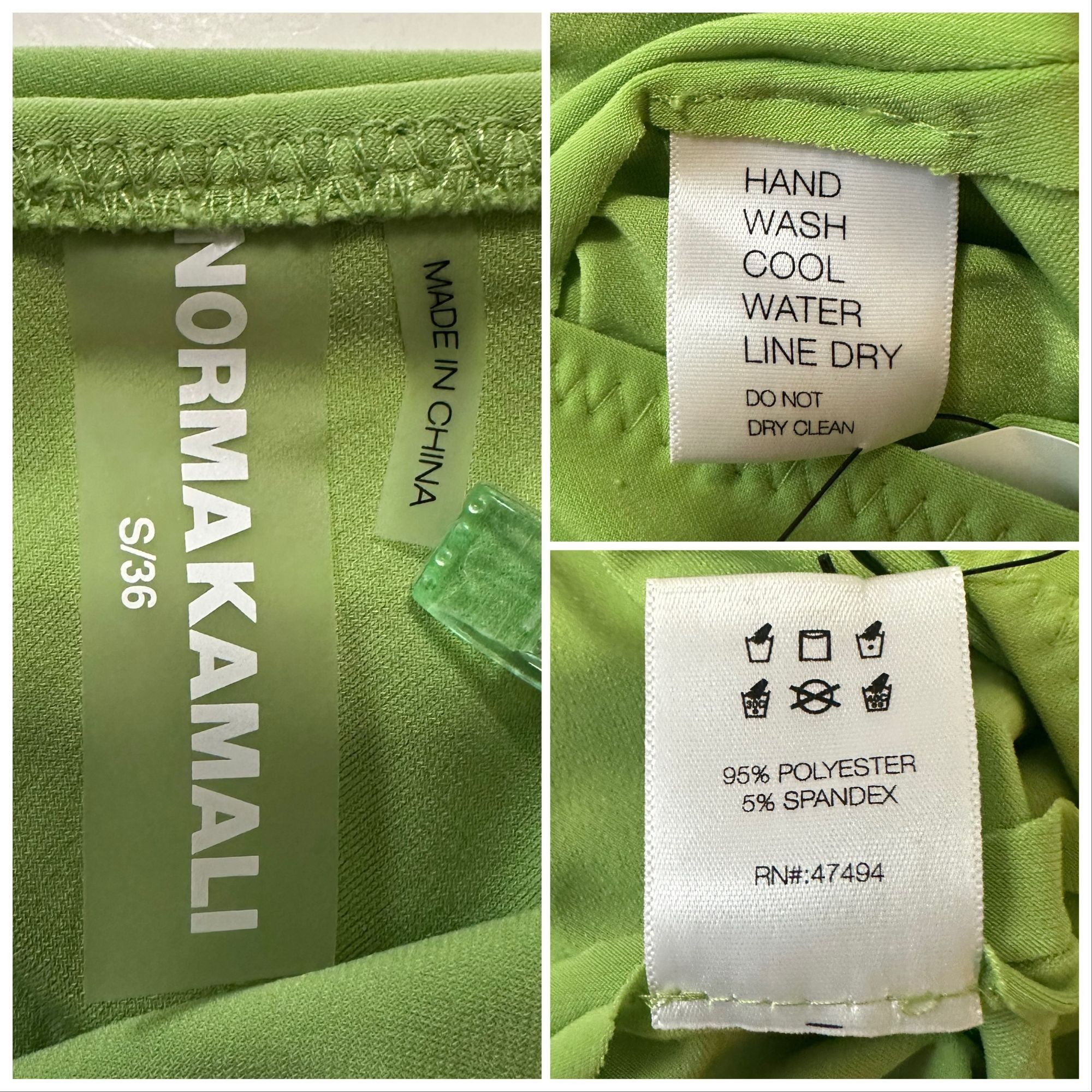 Norma Kamali Norma Kamali Diana Dress, Gemini Green, Size S, NWT Size S / US 4 / IT 40 - 5 Thumbnail
