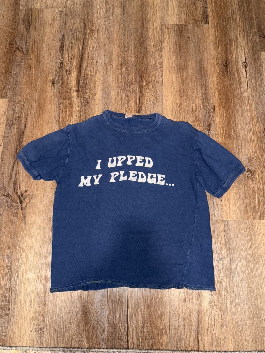 Other “I Upped My Pledge…” Vintage Tee (Blue) Size US S / EU 44-46 / 1 - 1 Thumbnail