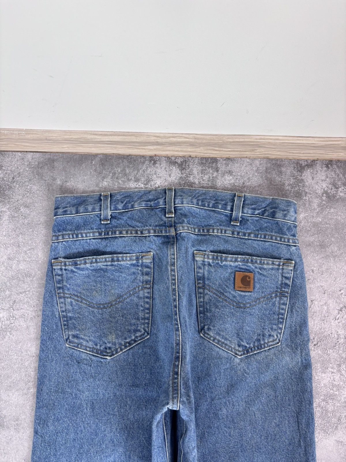 Carhartt Vintage Carhartt Men’s Blue Denim Jeans Straight Fit B17 STW Size US 33 - 7 Thumbnail