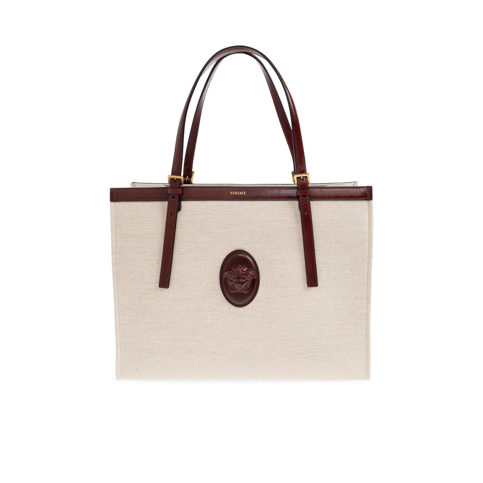 Versace VERSACE Brown Riviere Large Tote Bag New Size ONE SIZE - 1 Thumbnail