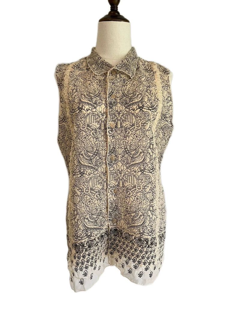 Issey Miyake Issey Miyake size:2 Black embroidered cardigan Size XS / US 0-2 / IT 36-38 - 1 Thumbnail