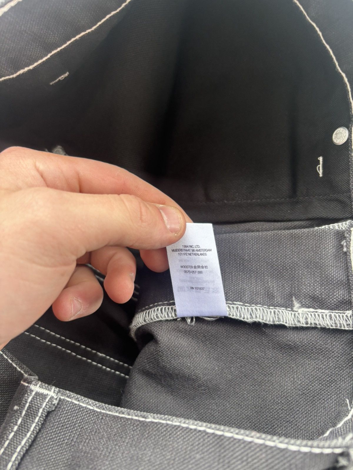 Supreme Supreme black white baggy double knee Size US 30 / EU 46 - 7 Thumbnail