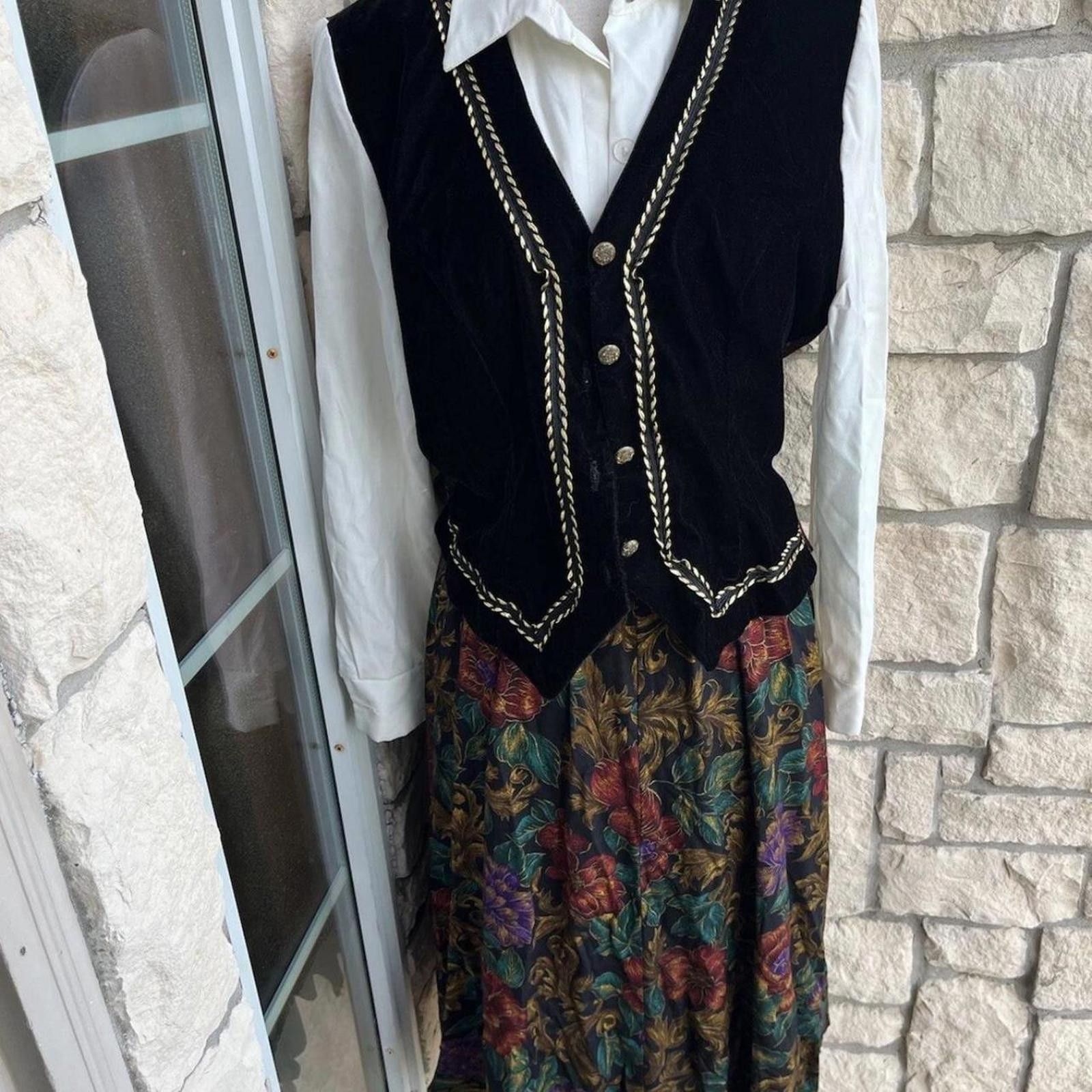 Alexis Mabille Vtg Alexis petite Fashions vintage Dress in USA medium. Size L / US 10 / IT 46 - 1 Thumbnail