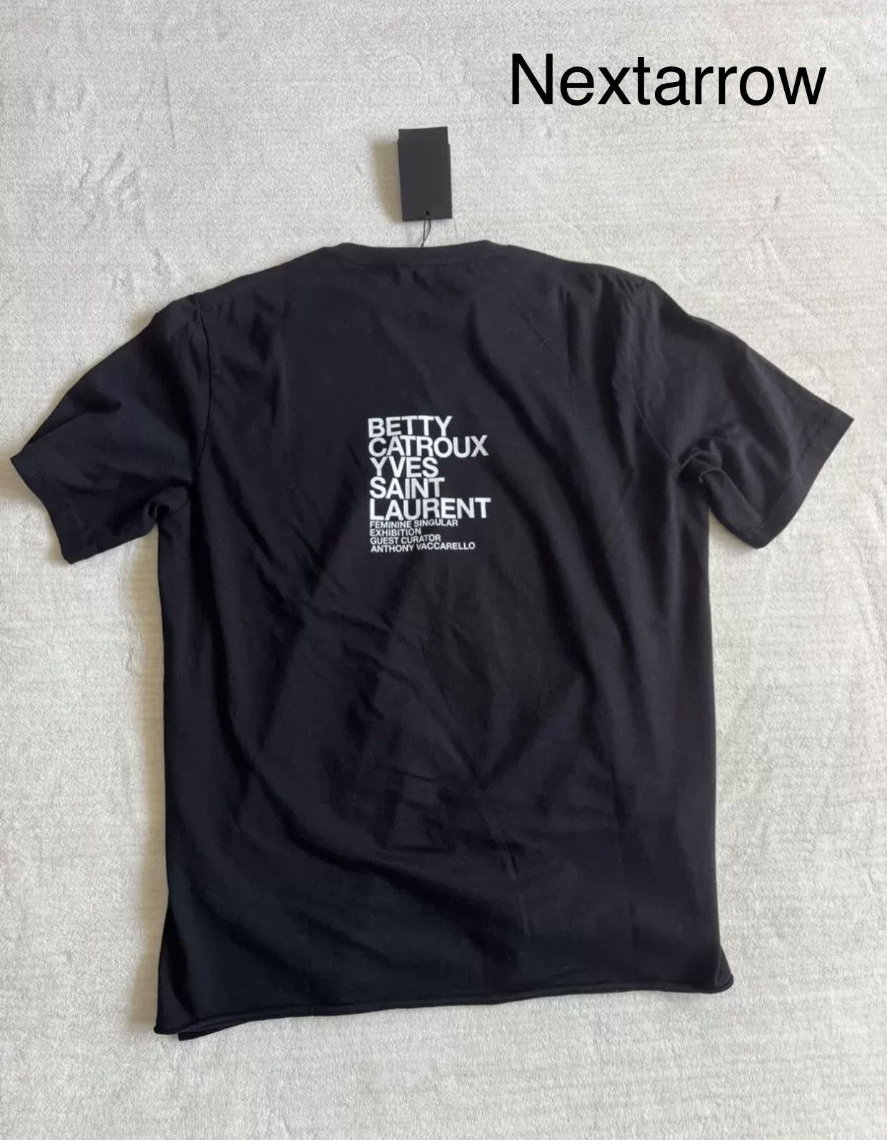 Saint Laurent Paris × Yves Saint Laurent Saint Laurent Back Letter T-shirt2412-Nextarrow Size US M / EU 48-50 / 2 - 2 Thumbnail
