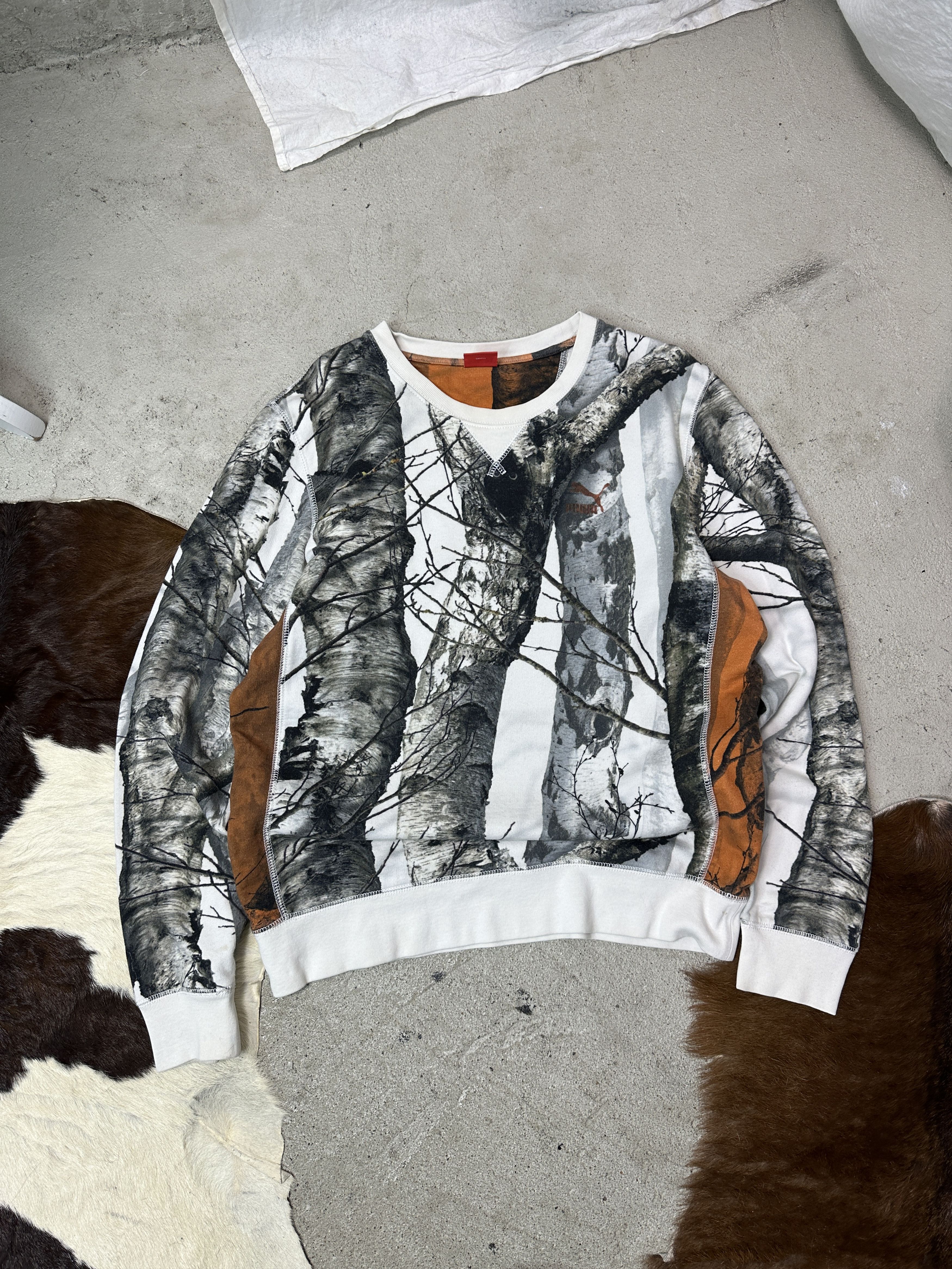 Puma Vintage Puma Sample Forest Camo Sweatshirt Y2K Size US M / EU 48-50 / 2 - 1 Thumbnail