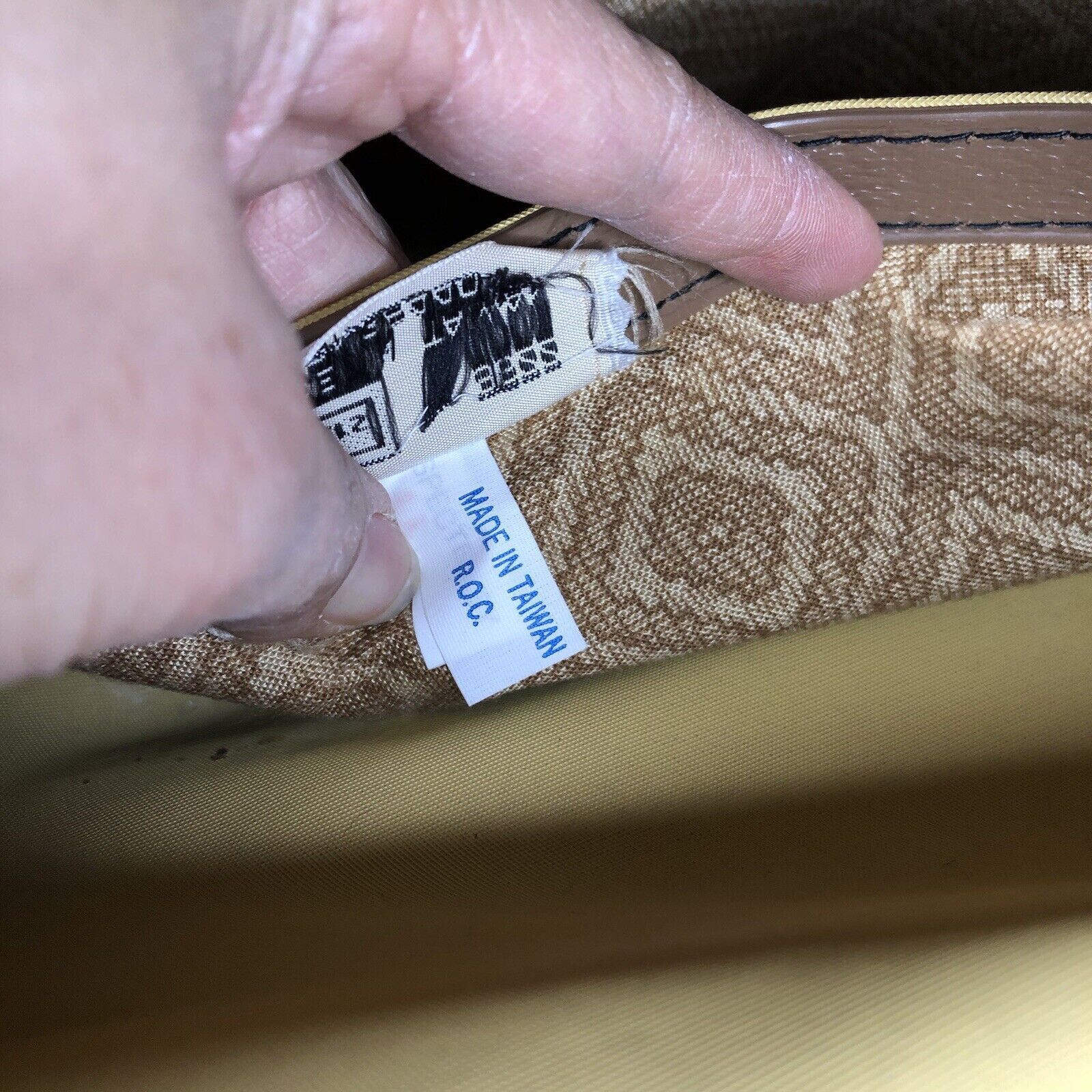 Sears Vtg Sears Briefcase Carry-on Brown Bag FauxLeather 21”x12.5” Size ONE SIZE - 16 Thumbnail