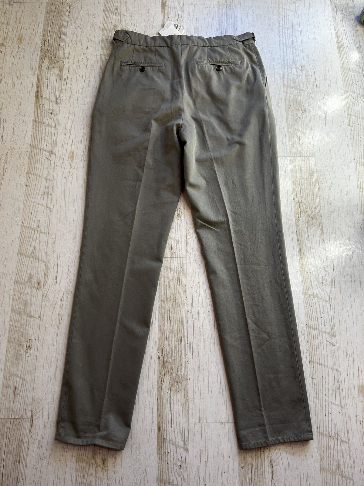 Brunello Cucinelli Brunello Cucinelli Twisted Cotton Gabardine Trousers Size US 38 / EU 54 - 11 Thumbnail