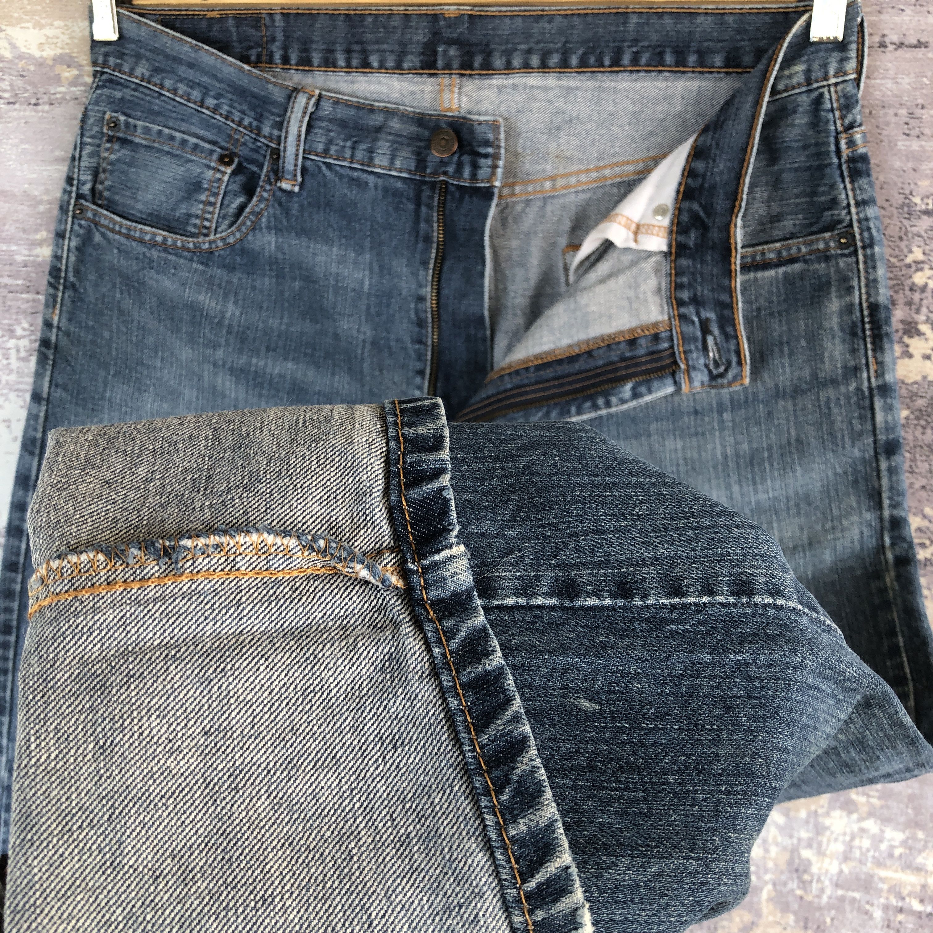 Levi's Vintage Y2K Levis 550 Faded Jeans Levi's Baggy Loose Denim Size US 36 / EU 52 - 8 Thumbnail
