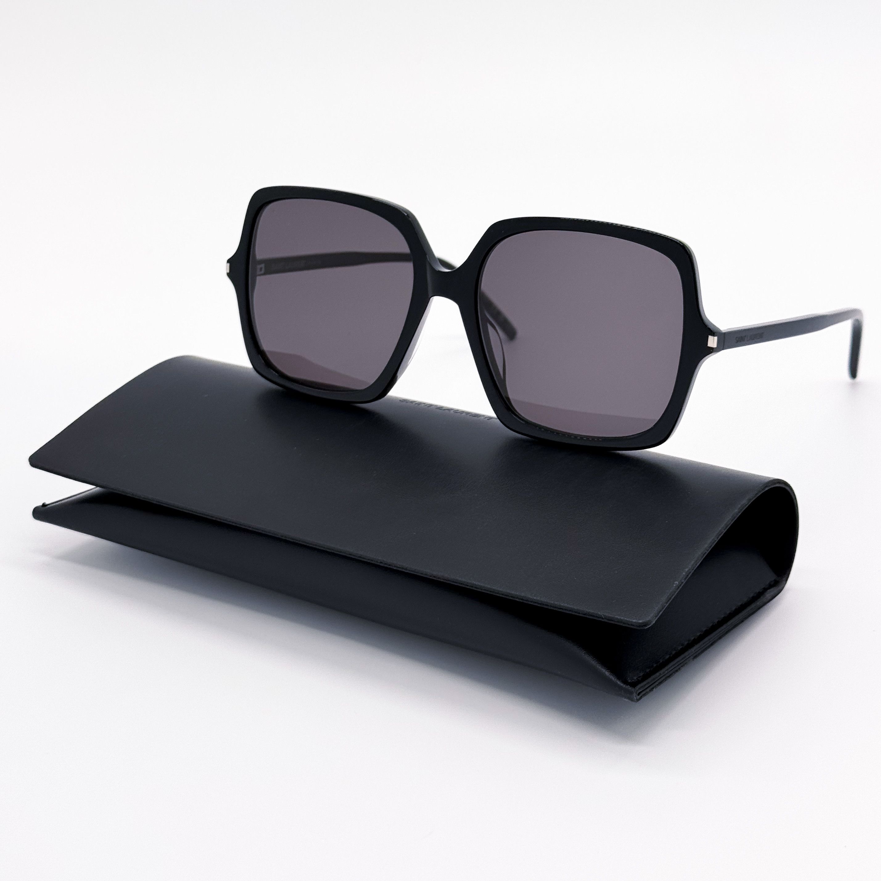 Saint Laurent Paris NEW SAINT LAURENT SL591 001 BLACK WOMEN SUNGLASSES Size ONE SIZE - 2 Thumbnail