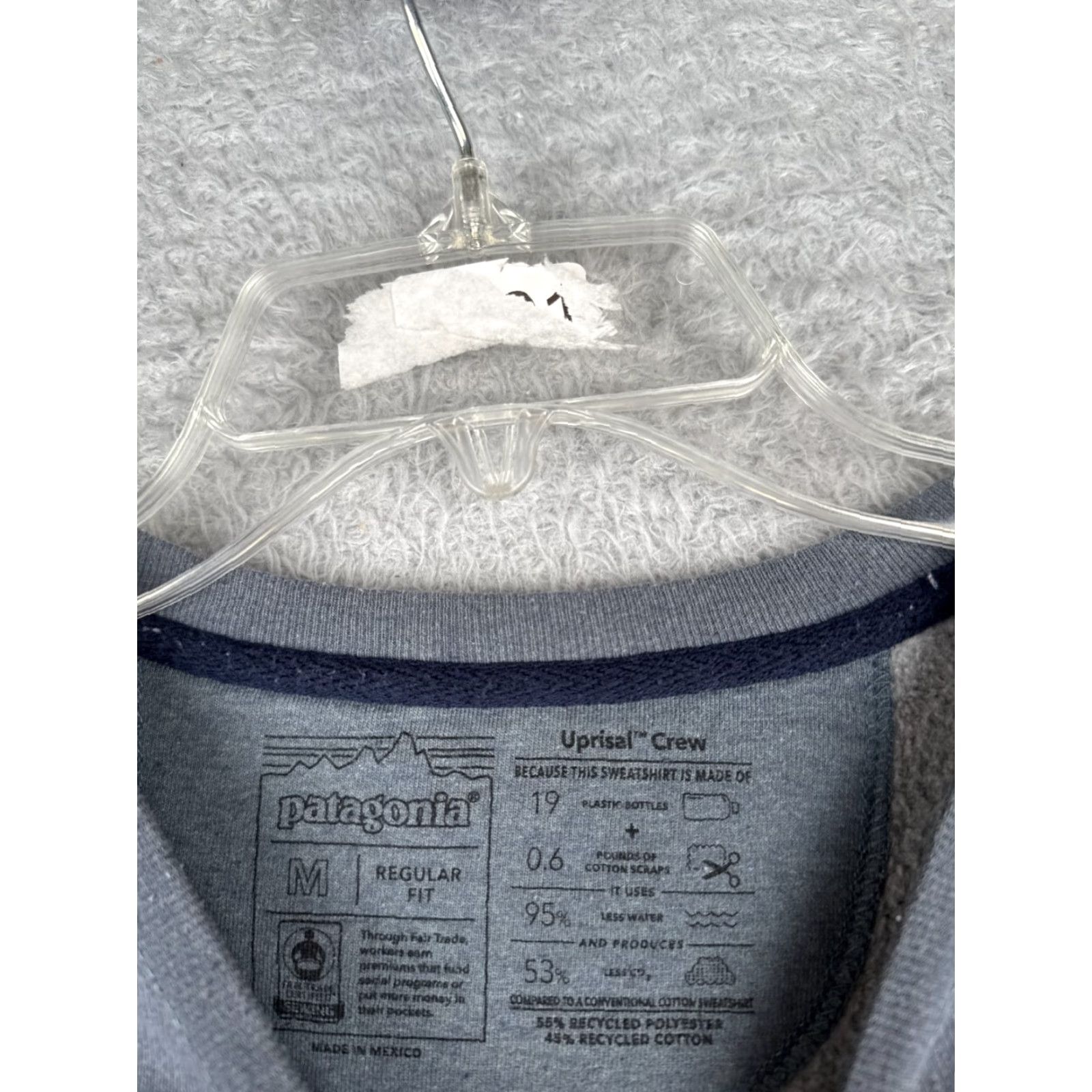 Patagonia Patagonia Sweatshirt Hoodie Gray M Women Regular Pullover Crew Neck Logo Pockets Vintage No Size M / US 6-8 / IT 42-44 - 7 Thumbnail