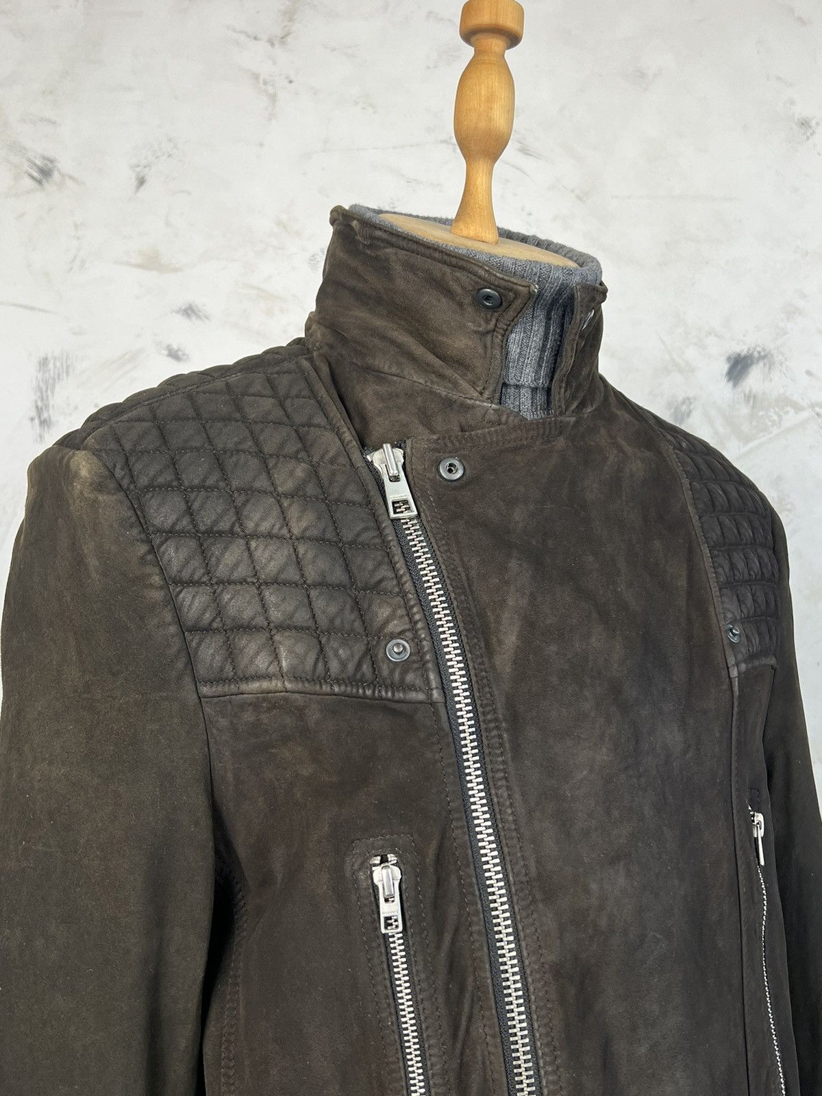 Allsaints Allsaints Suede Biker Jacket Size XL – XXL Size US XXL / EU 58 / 5 - 7 Thumbnail