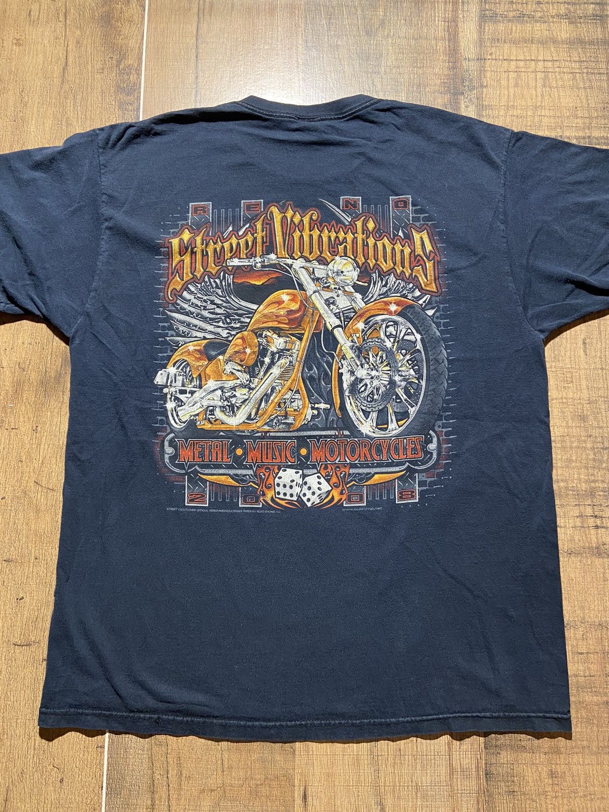 Fruit Of The Loom Vintage 2008 street vibrations chopper tee Size US XL / EU 56 / 4 - 1 Thumbnail