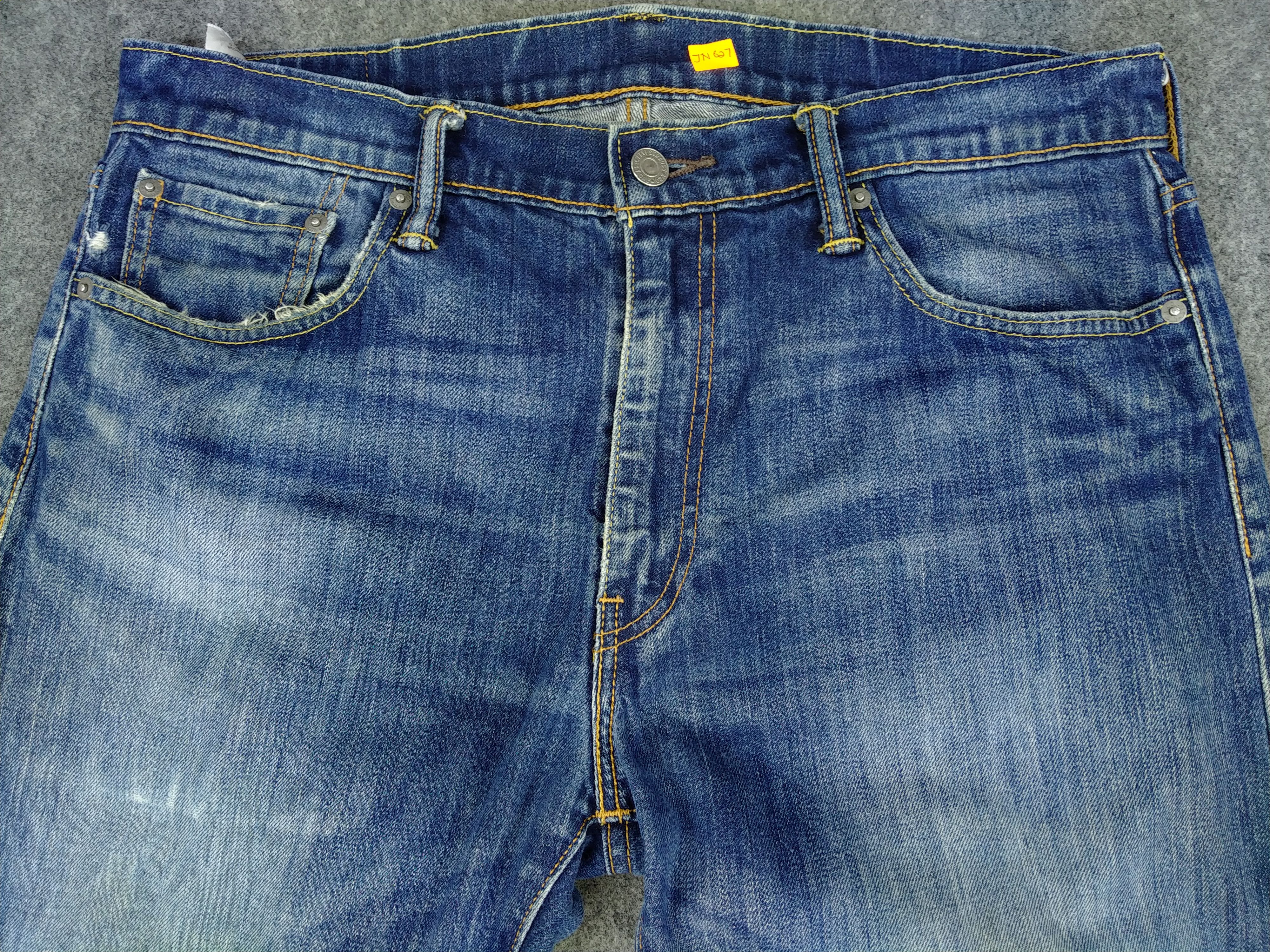 Levi's Levi's 513 Distressed Denim 34 x 31 -JN627 Size US 34 / EU 50 - 3 Thumbnail