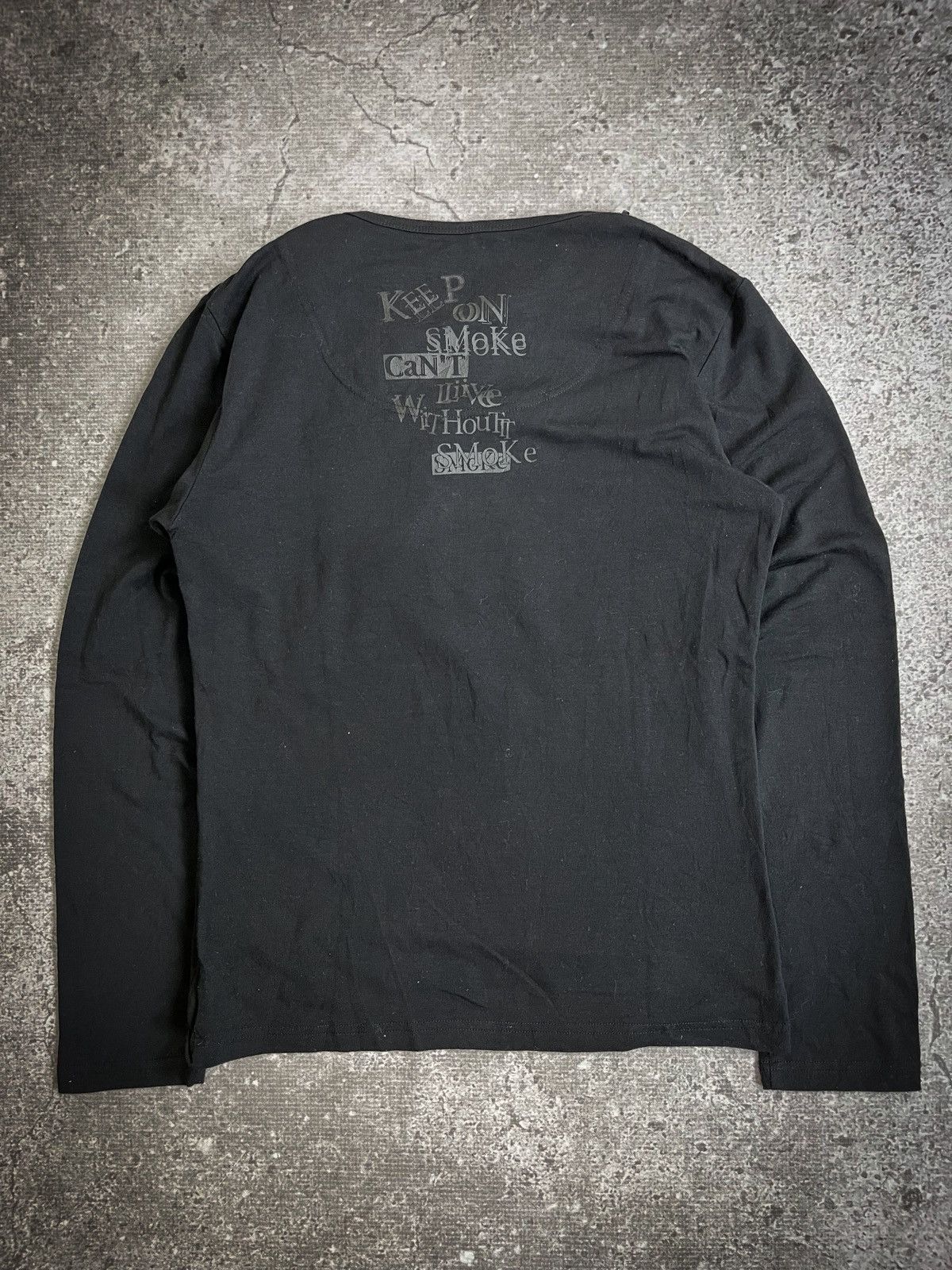 In The Attic In The Attic Homme Graphic Poem Double Layered Longsleeve Size US M / EU 48-50 / 2 - 2 Thumbnail
