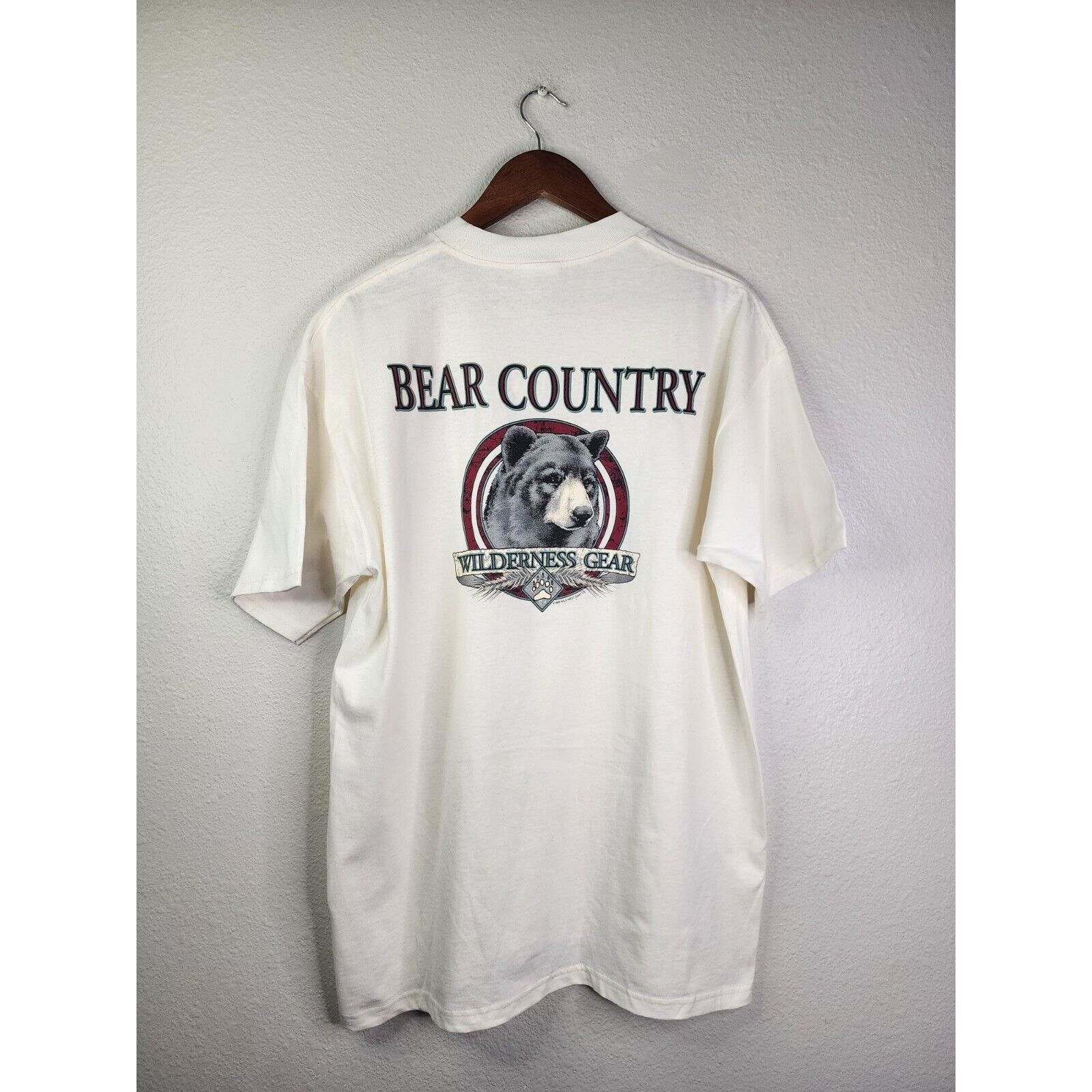 Jerzees Vintage Bear Shirt Country Animal Wilderness Gear TN 90s L Size US L / EU 52-54 / 3 - 1 Thumbnail