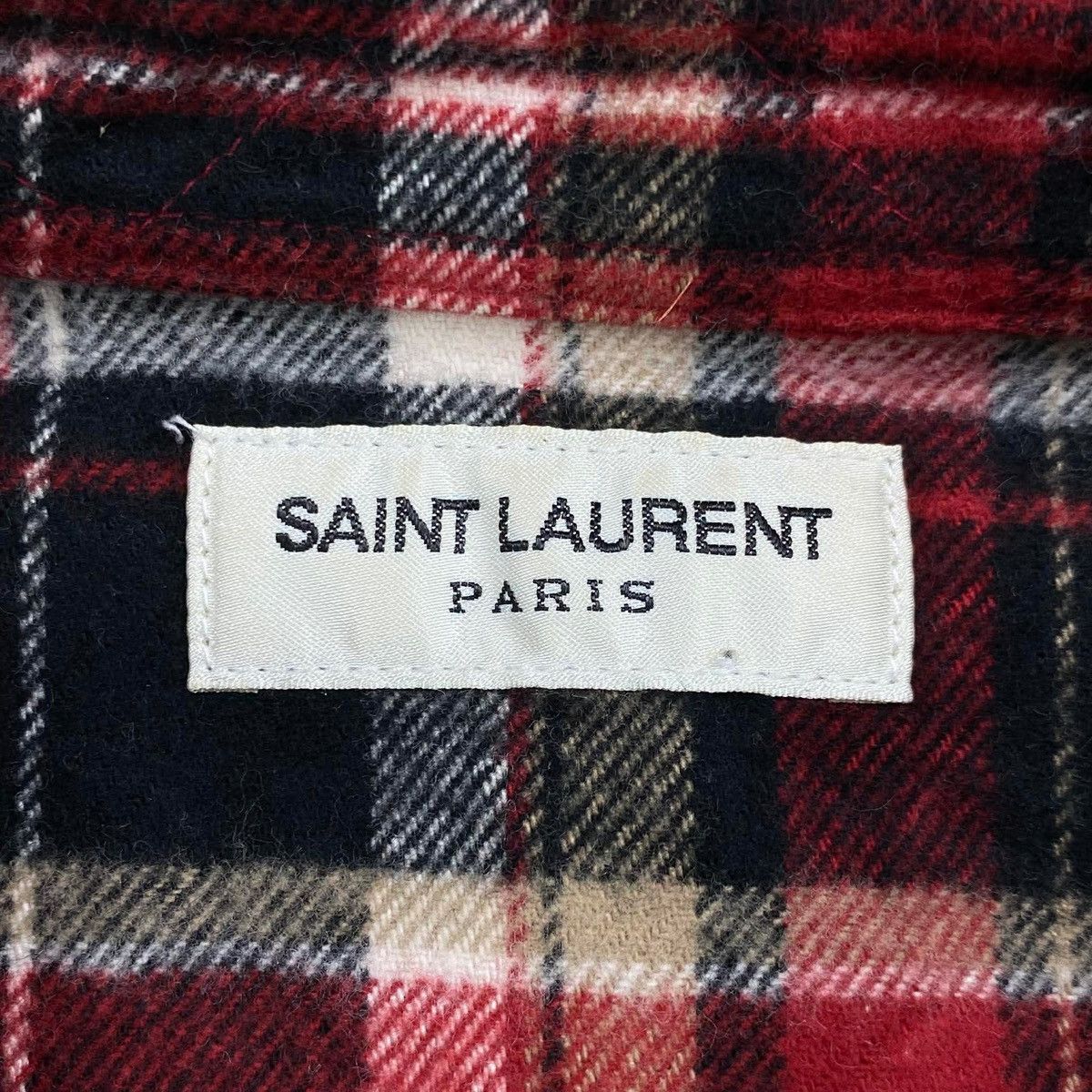 Saint Laurent Paris FW2018 Flannel Shirt Size US XS / EU 42 / 0 - 5 Thumbnail