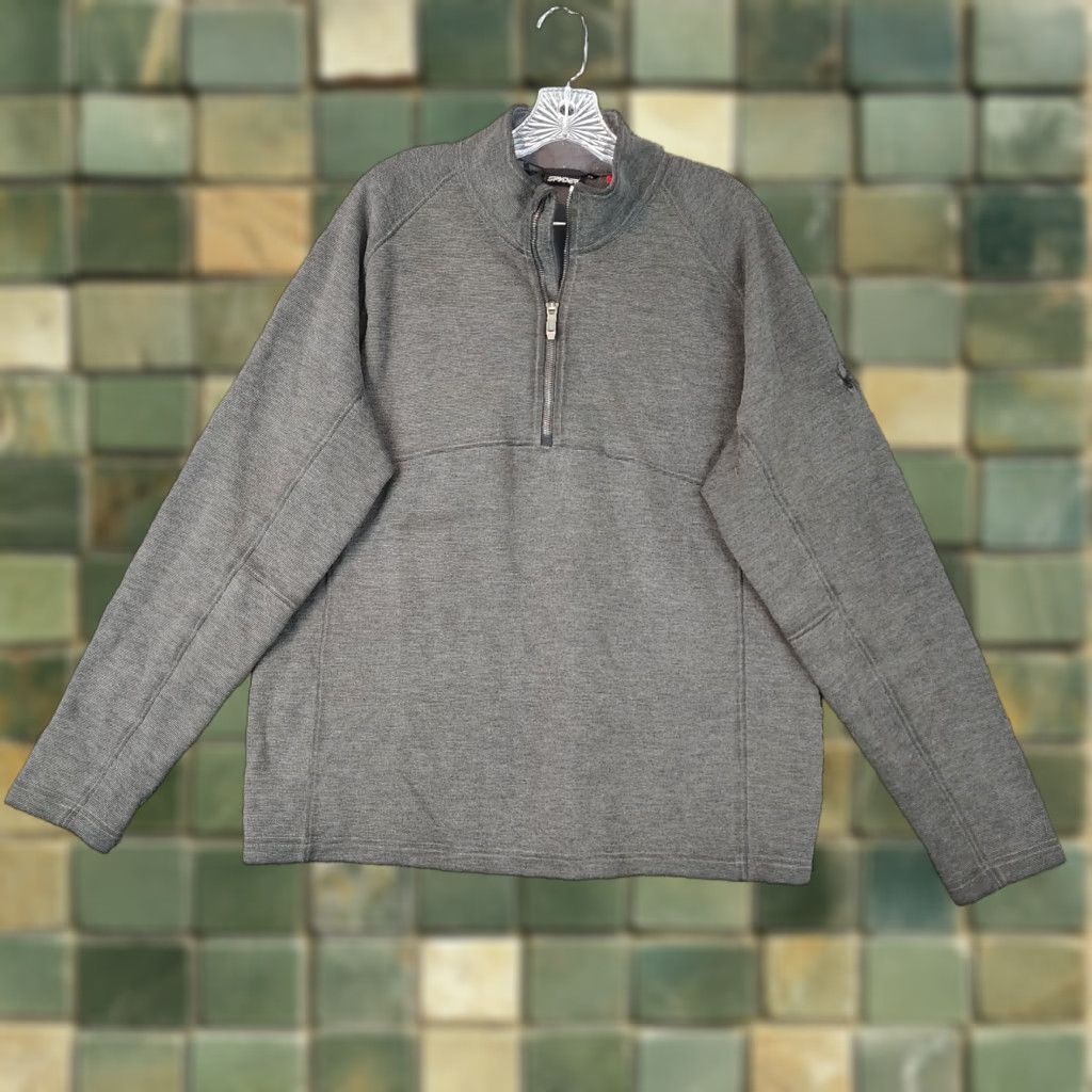 Spyder SPYDER 1/4 Zip Pullover Sweater Men’s Gray Long Sleeve Size XL Size US XL / EU 56 / 4 - 1 Thumbnail