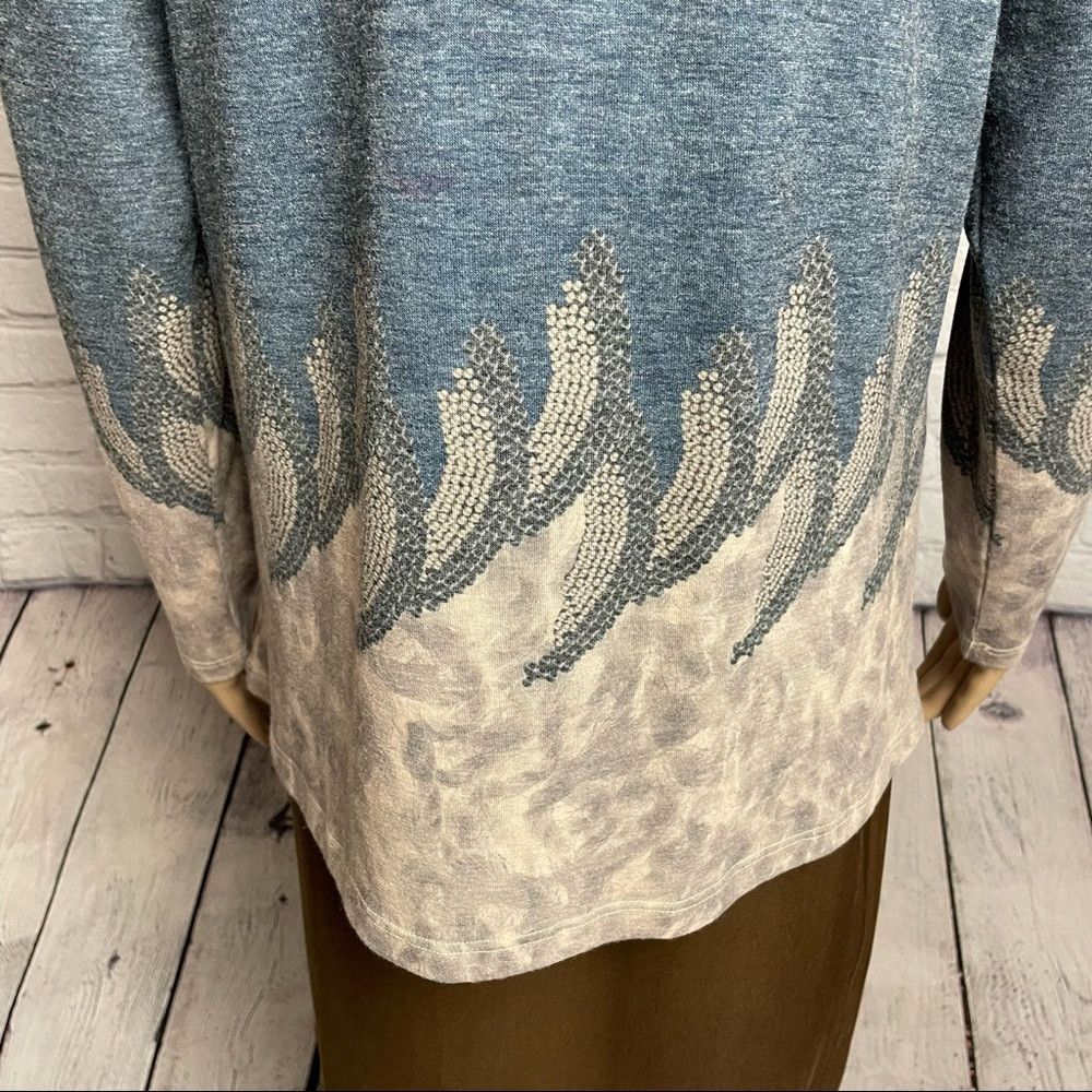 Other NWT New Kingsland Blue Beige Viscose Top Size M Size M / US 6-8 / IT 42-44 - 6 Thumbnail