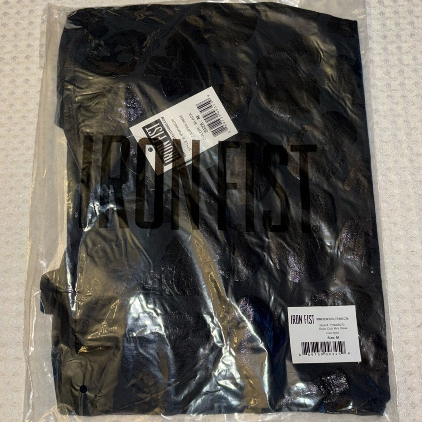Iron Fist New! Iron Fist Skullz Club Black Mini Dress Bustier Bodycon Size M / US 6-8 / IT 42-44 - 10 Thumbnail