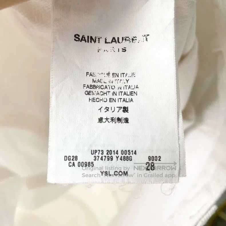 Saint Laurent Paris Saint Laurent Paris White Denim Pants. Size US 28 / EU 44 - 4 Thumbnail
