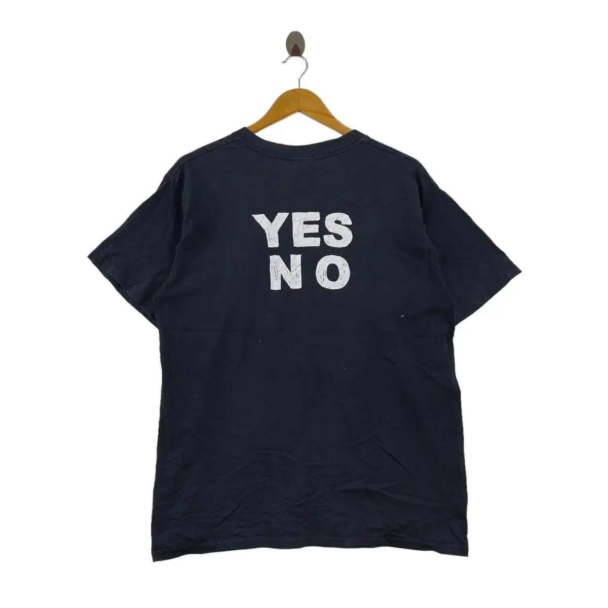 Anvil × Vintage Vintage GOOD INDIAN BAD INDIAN Yes No Parody Tee Shirt Top Size US L / EU 52-54 / 3 - 5 Thumbnail