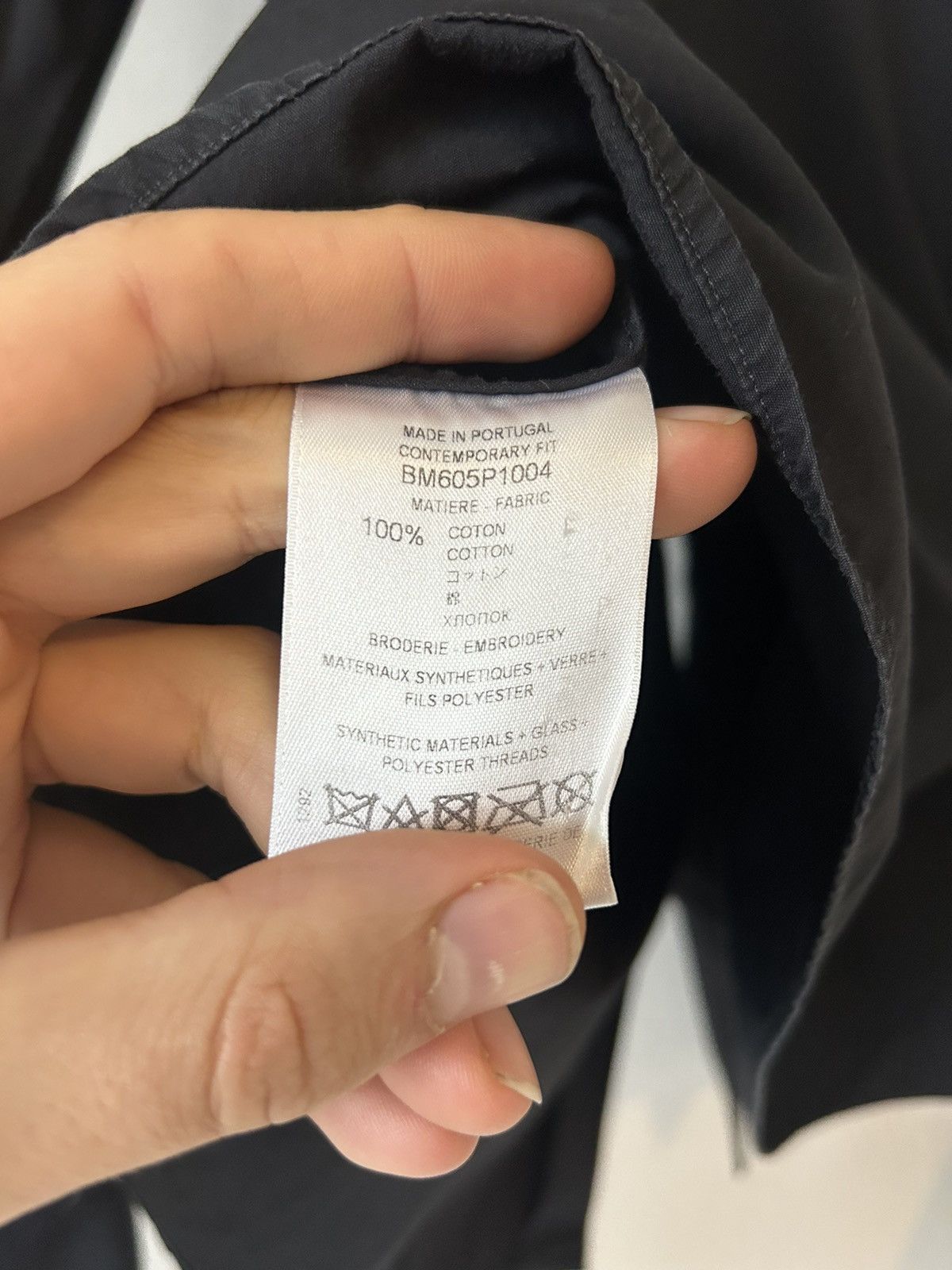 Givenchy Givenchy Black Embroidered Shirt with French Cuffs – Size 41 Size US L / EU 52-54 / 3 - 7 Thumbnail