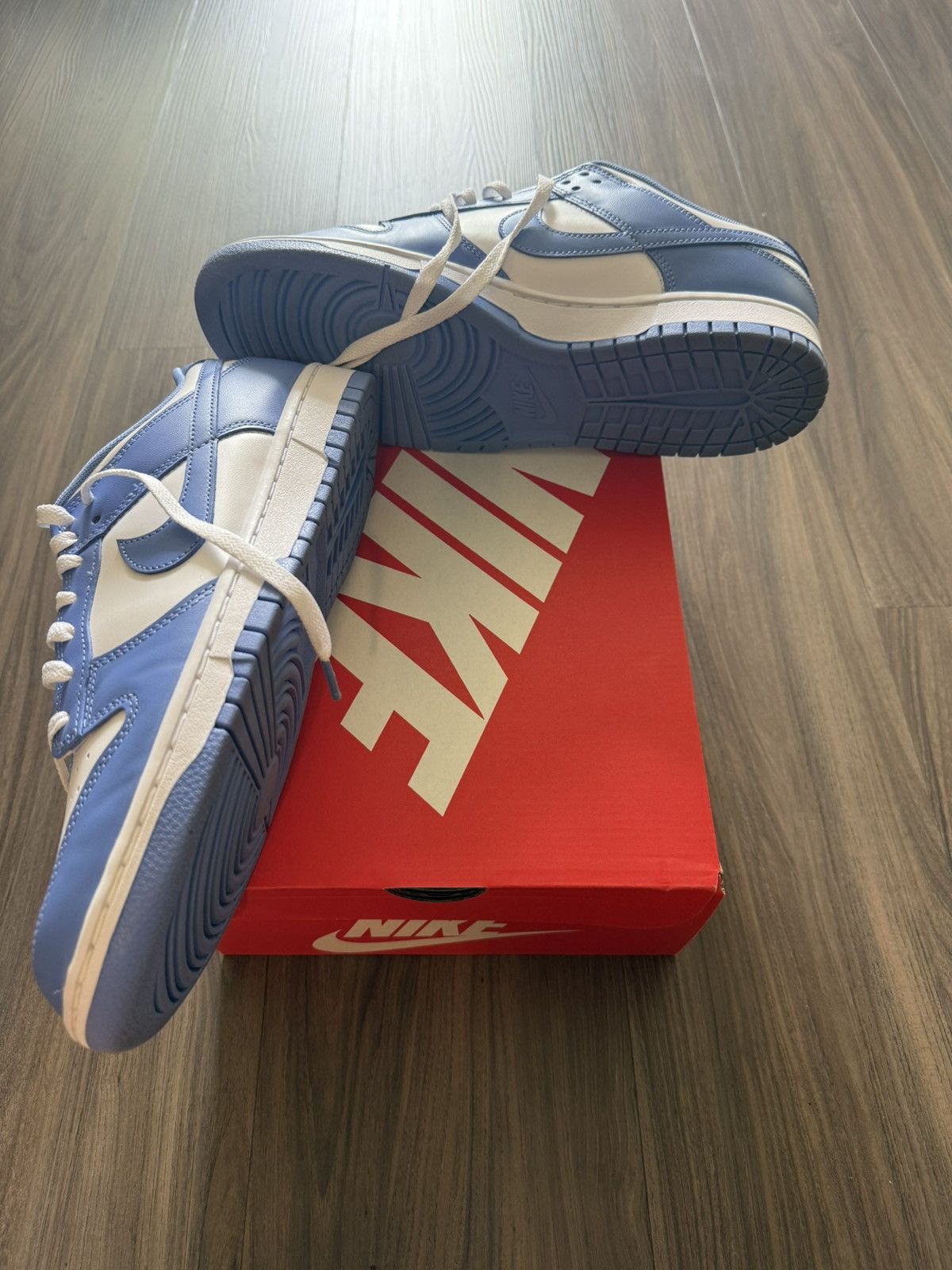 Nike Nike Dunk Low Retro University Blue White Size 11 Men Size US 11 / EU 44 - 6 Thumbnail