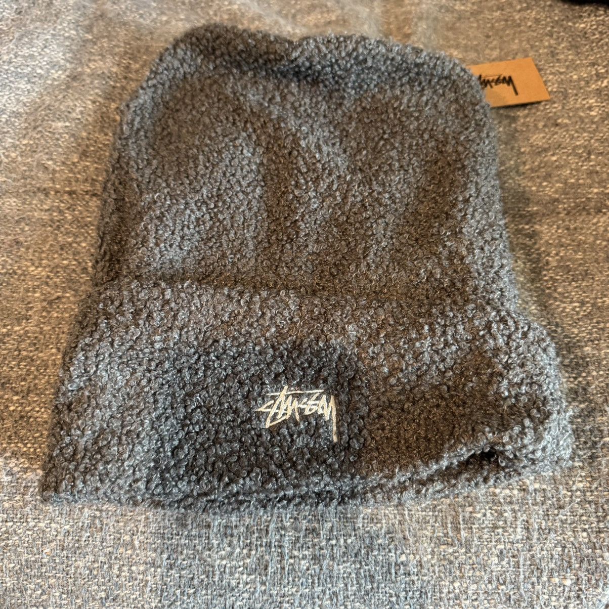 Stussy Black Stussy Boucle Beanie Hat NWT New With Tags O/S Size ONE SIZE - 1 Thumbnail