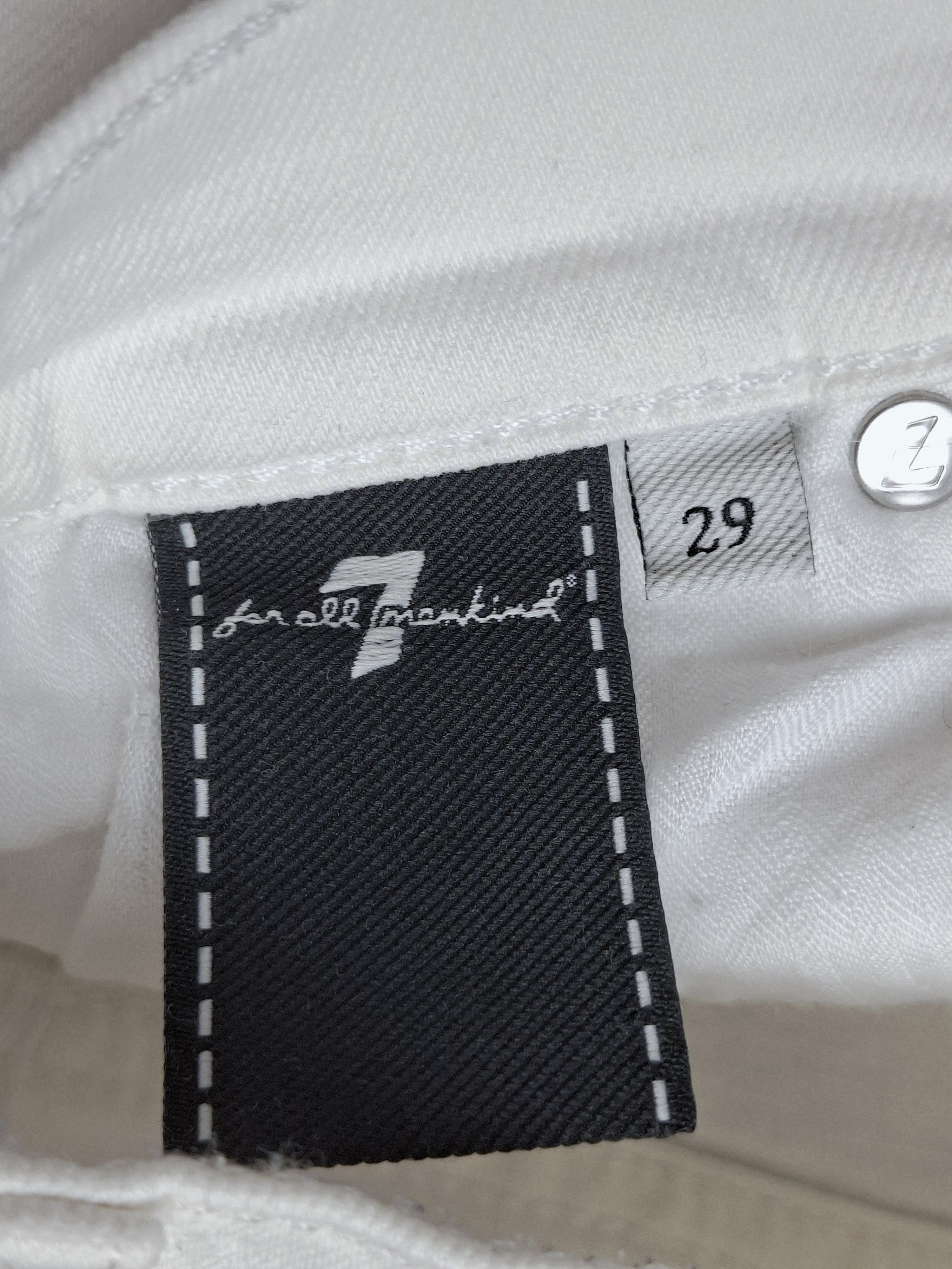 7 For All Mankind 7 For All Mankind Logan Stovepipe Canvas White Jeans Size 29" - 10 Thumbnail