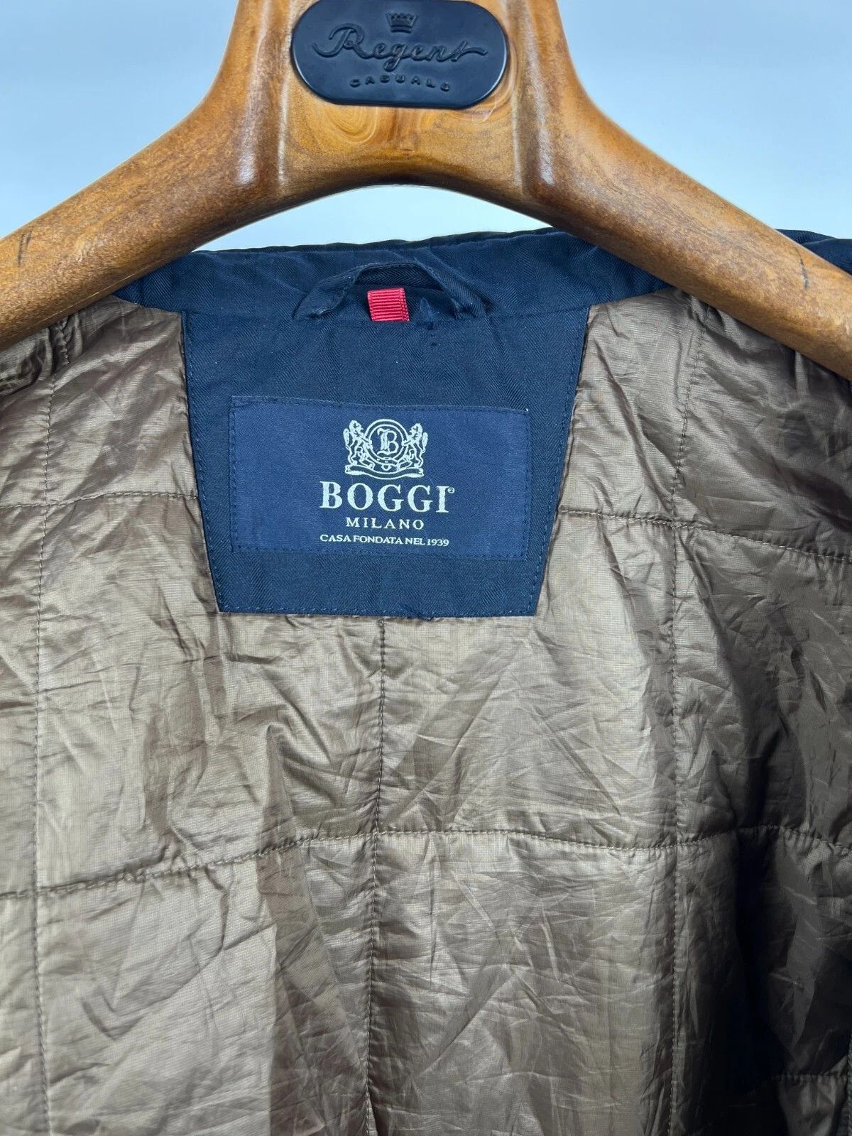 Boggi Boggi Milano Herringbone Classic Rain-Stop Coat Jacket Size US M / EU 48-50 / 2 - 13 Thumbnail