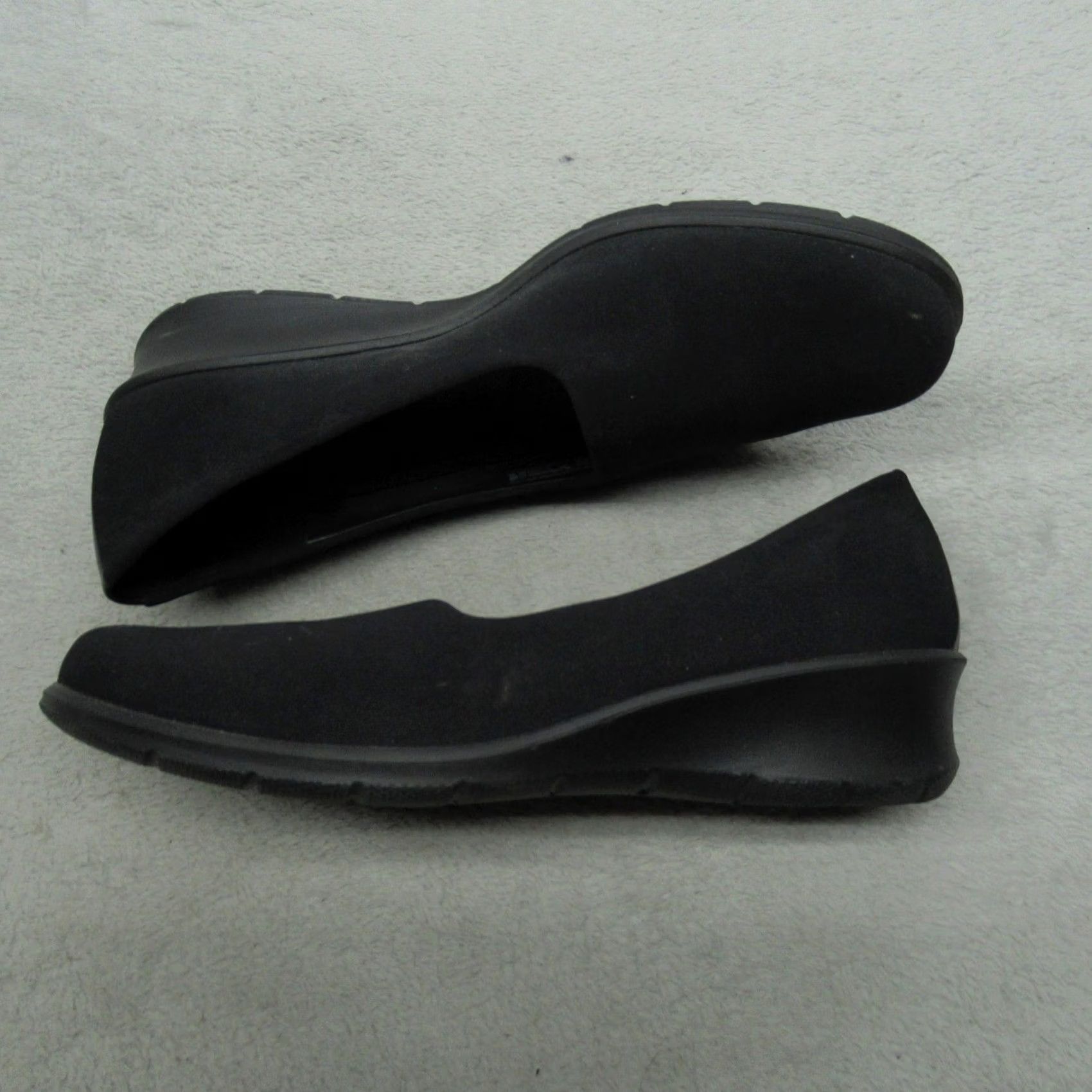 Ecco ECCO Womens Loafer Black Slip On Wedge Comfort Casual EU38 US7.5 UK5.5 EU38 7.5 5.5 38 Mens? Size US 6 / IT 36 - 3 Thumbnail