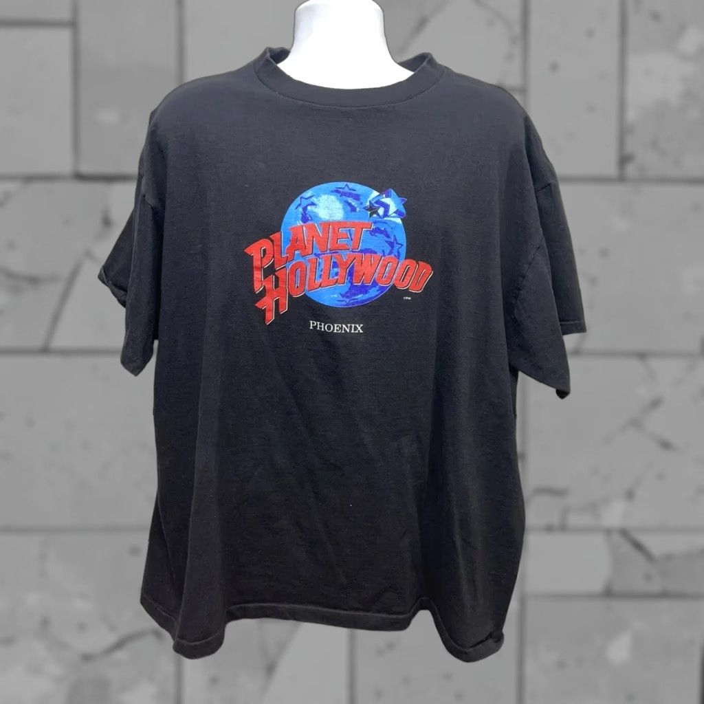 Planet Hollywood VINTAGE Planet Hollywood USA Black Graphic T-Shirt Men 2XL Grande Mens Size US XXL / EU 58 / 5 - 1 Thumbnail