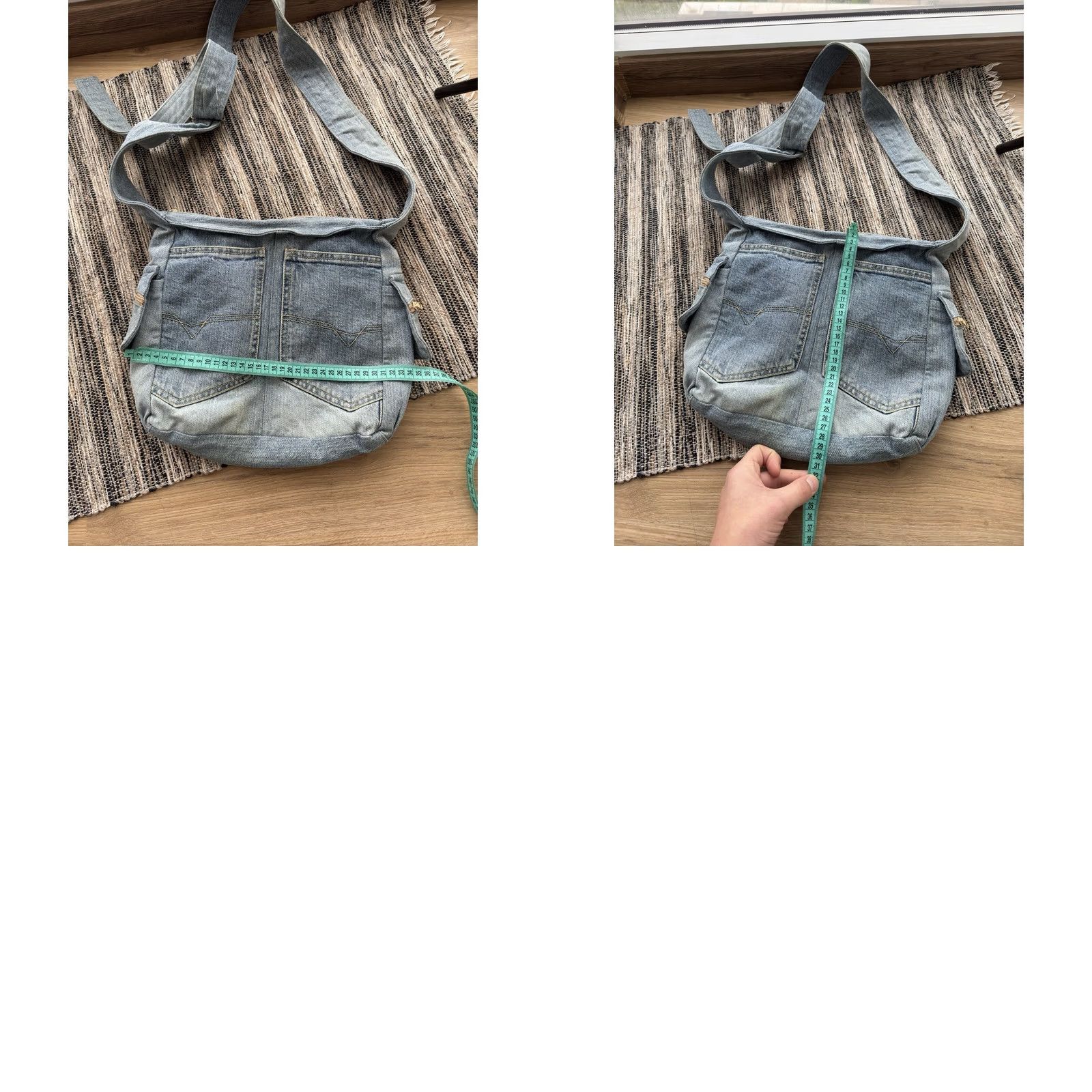 Levi's Levis Vintage Denim Shoulder Bag 90s Y2K Handmade Unisex Adults Medium Blue Size US 31 - 8 Thumbnail
