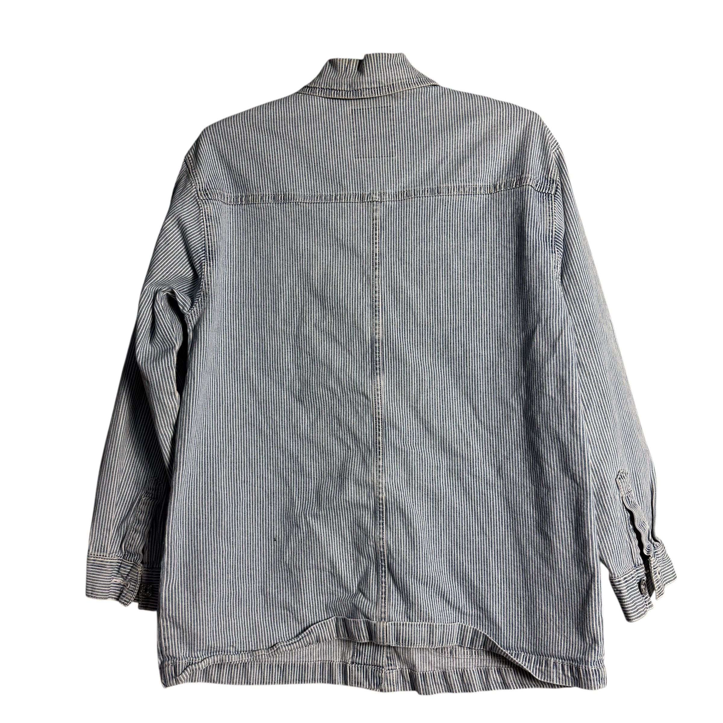 Pull & Bear 🔥RARE🔥Vintage Pull & Bear 4 Pocket Stripes Denim Jacket Size US M / EU 48-50 / 2 - 4 Thumbnail