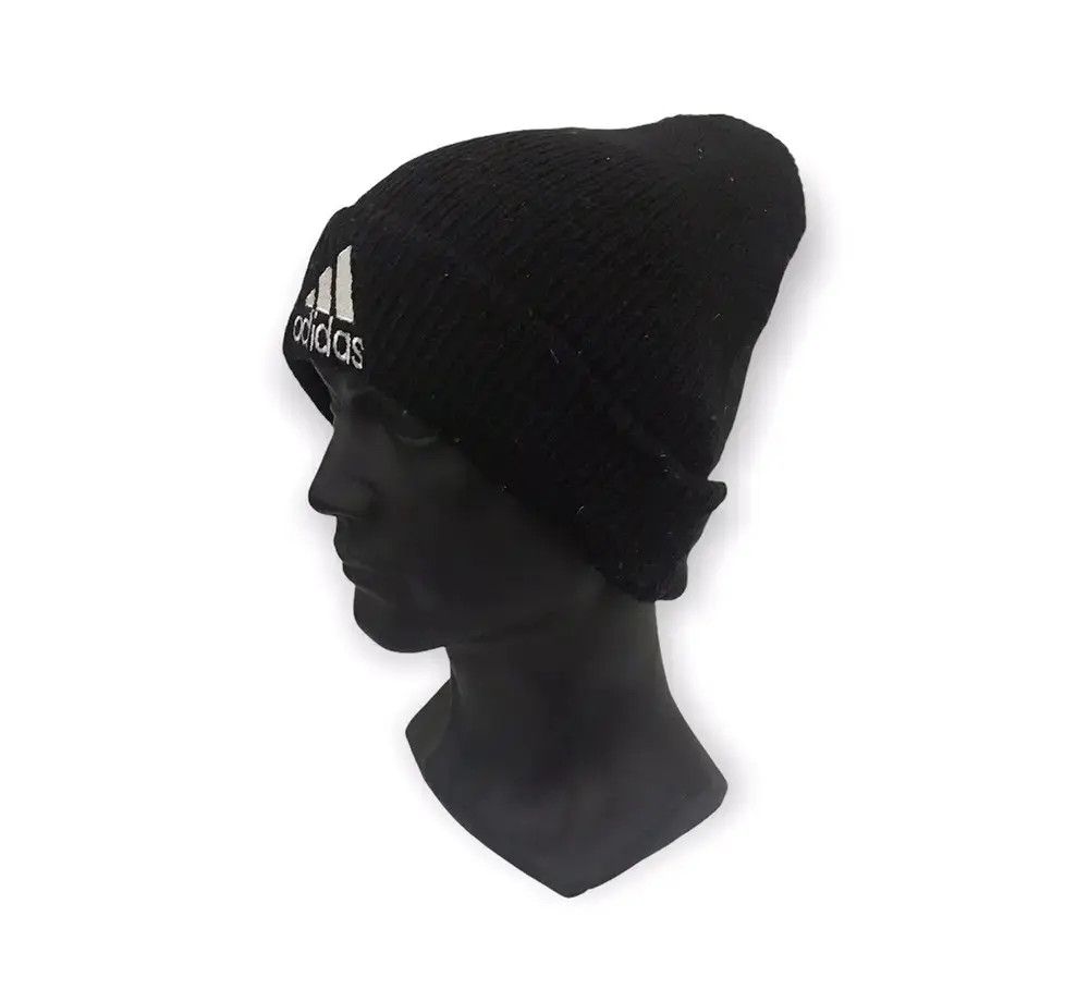 Adidas × Vintage Vintage Adidas Small Logo Beanie Hat Size ONE SIZE - 2 Thumbnail