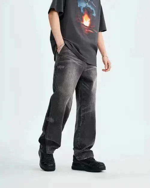 Other Vintage Washed Textured Stitching Jeans Size US 33 - 2 Thumbnail