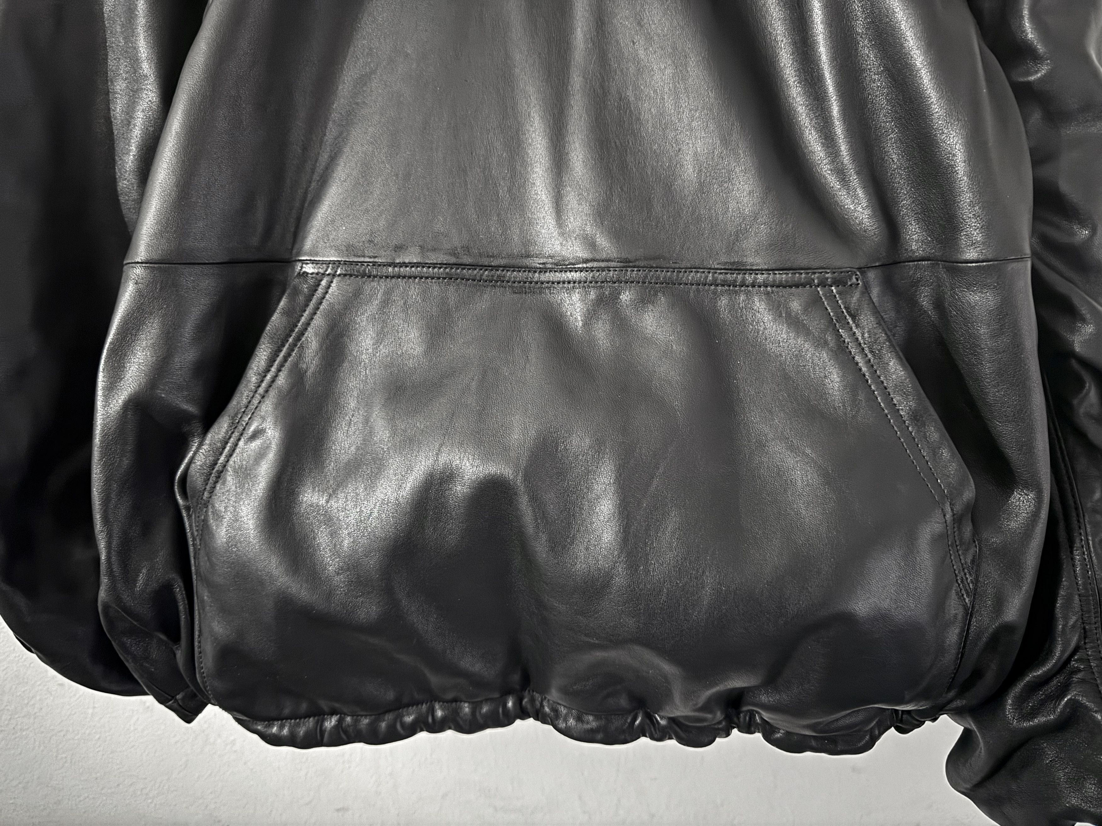 Balenciaga Oversized Full-Grain Leather Hoodie Size US M / EU 48-50 / 2 - 10 Thumbnail