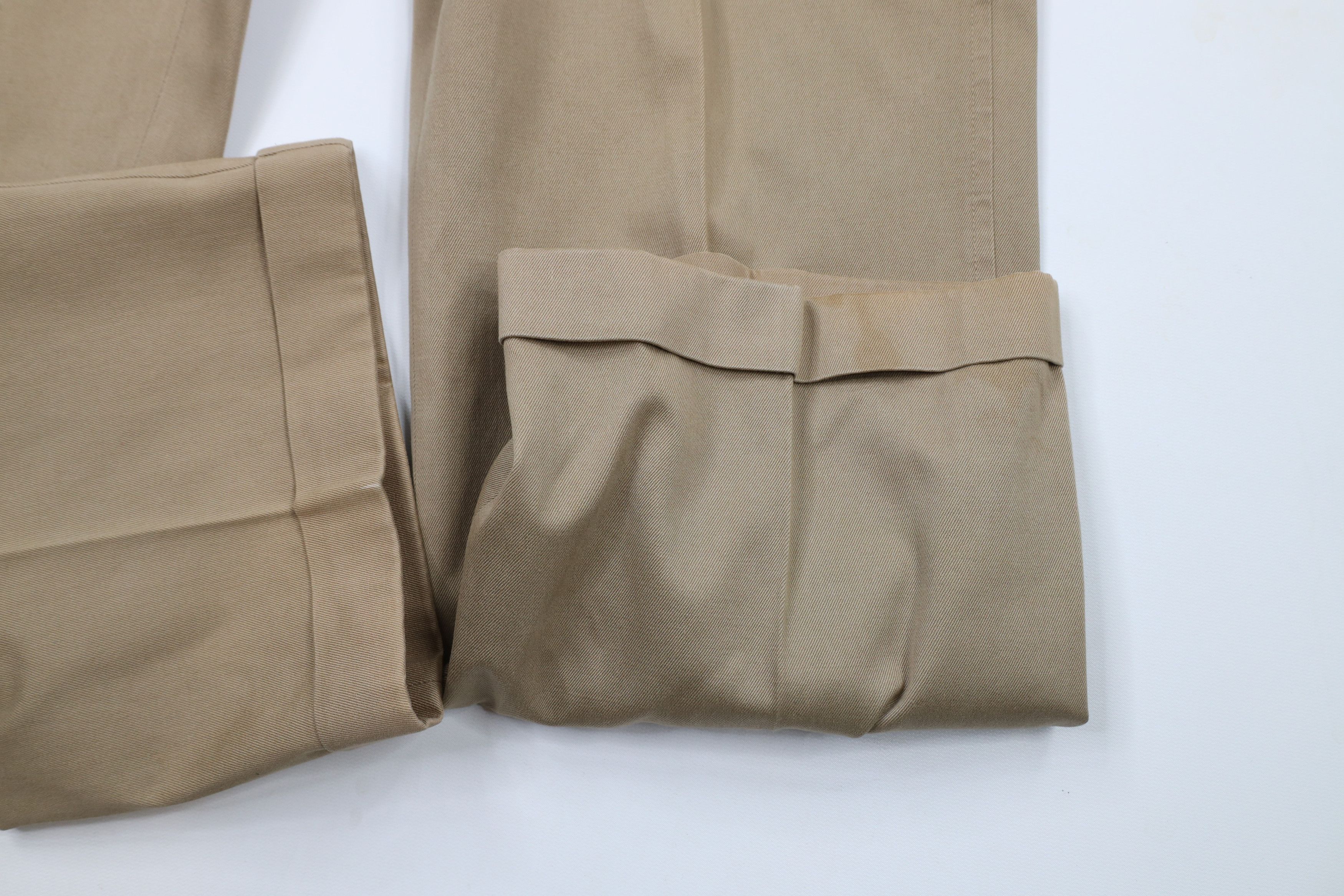 Lands' End × Vintage Vintage 70s Lands End Cuffed Wide Leg Chino Pants USA Size US 36 / EU 52 - 8 Thumbnail