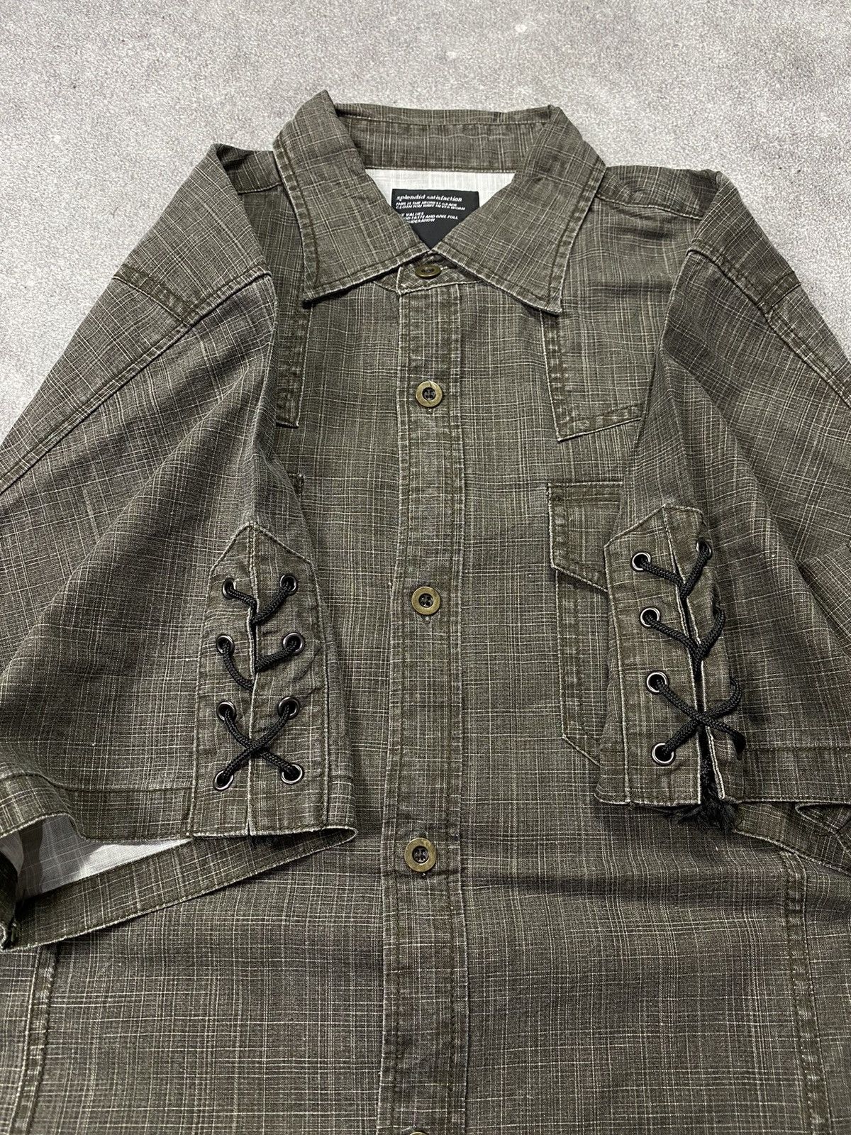 If Six Was Nine × Japanese Brand × Le Grande Bleu (L.G.B.) Splendid Satisfaction Lace Up Shirt Size US M / EU 48-50 / 2 - 2 Thumbnail