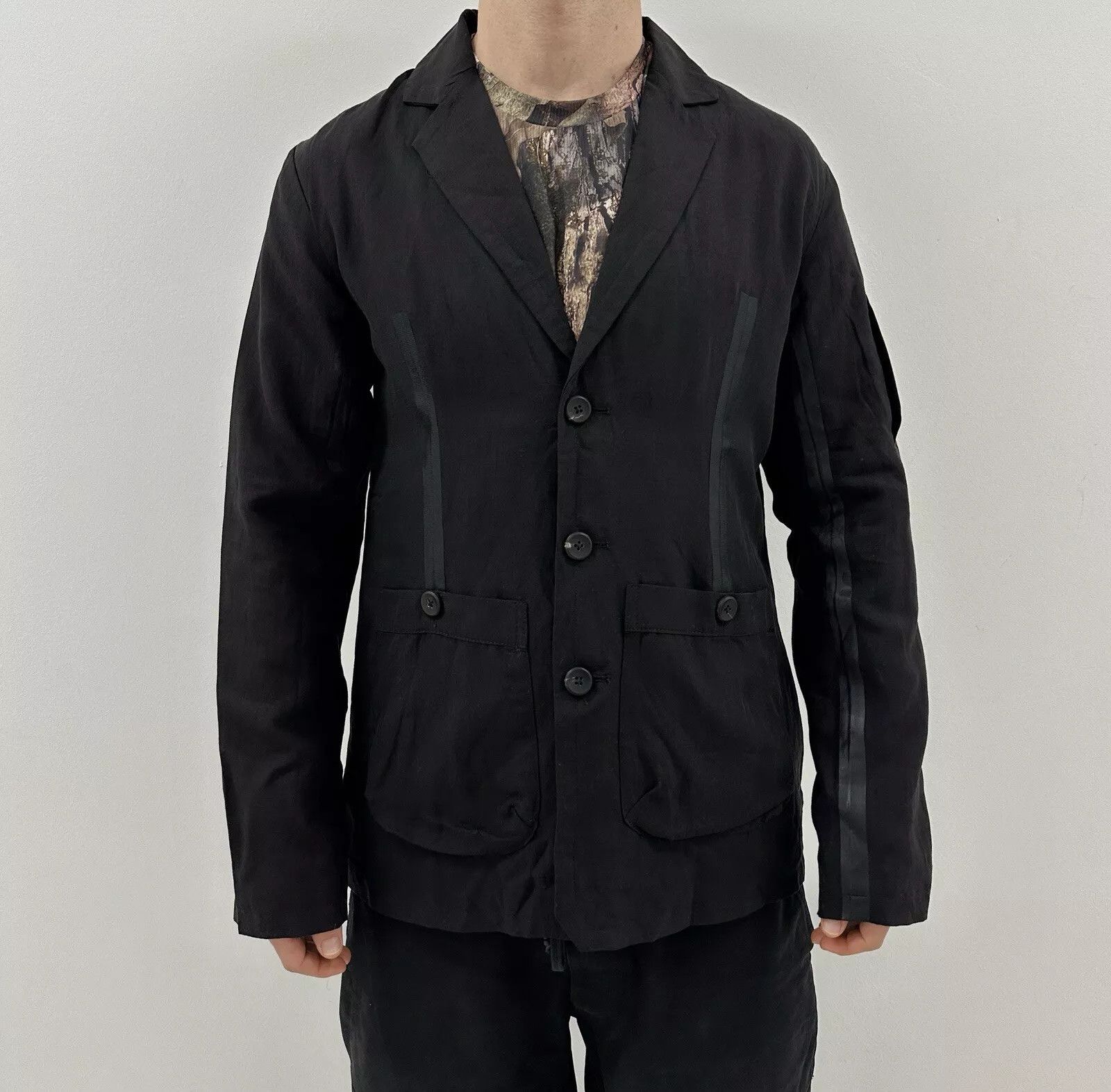 First Aid To The Injured Men Blazer Jacket Linen Avant Garde