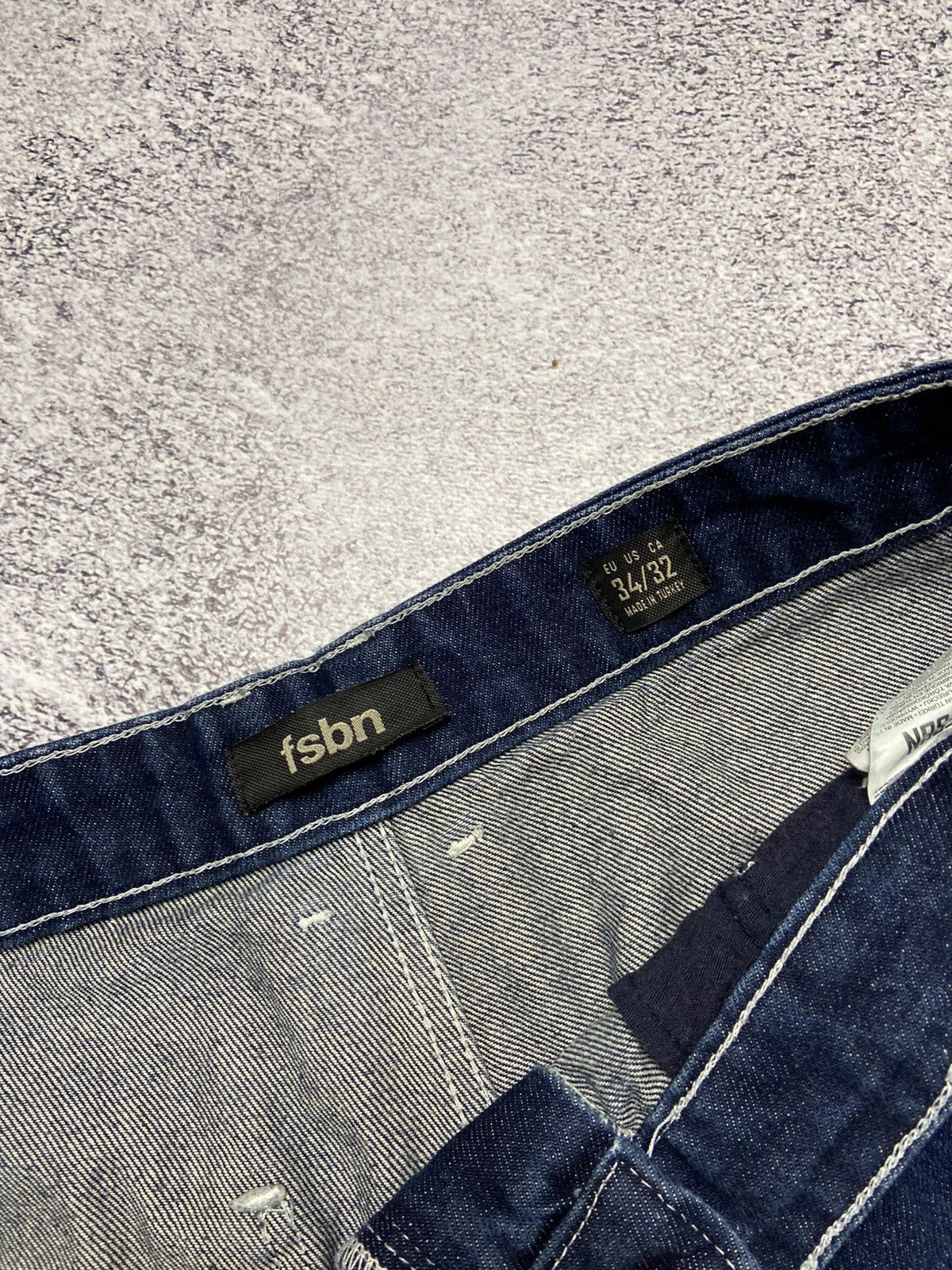 Japanese Brand Rare FSBN Rap Pants Hip Hop Baggy Jeans Avant Garde Style Size US 34 / EU 50 - 17 Thumbnail