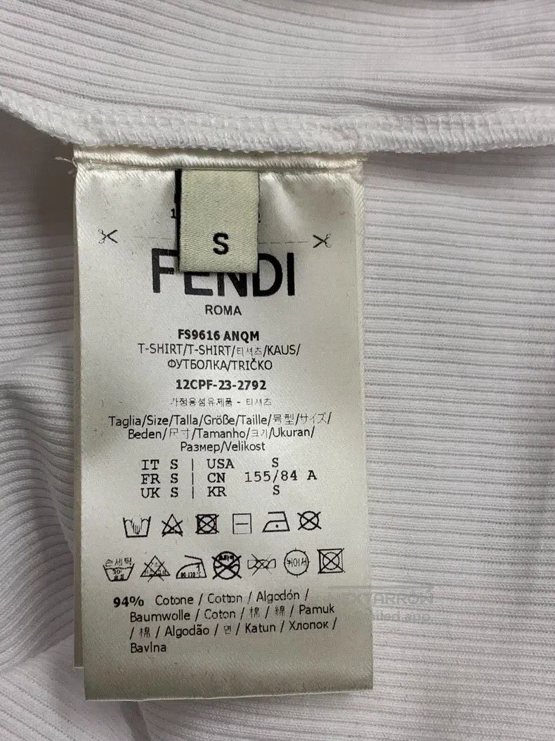 Fendi Fendi White Letter Print Knit Top Size S / US 4 / IT 40 - 5 Thumbnail