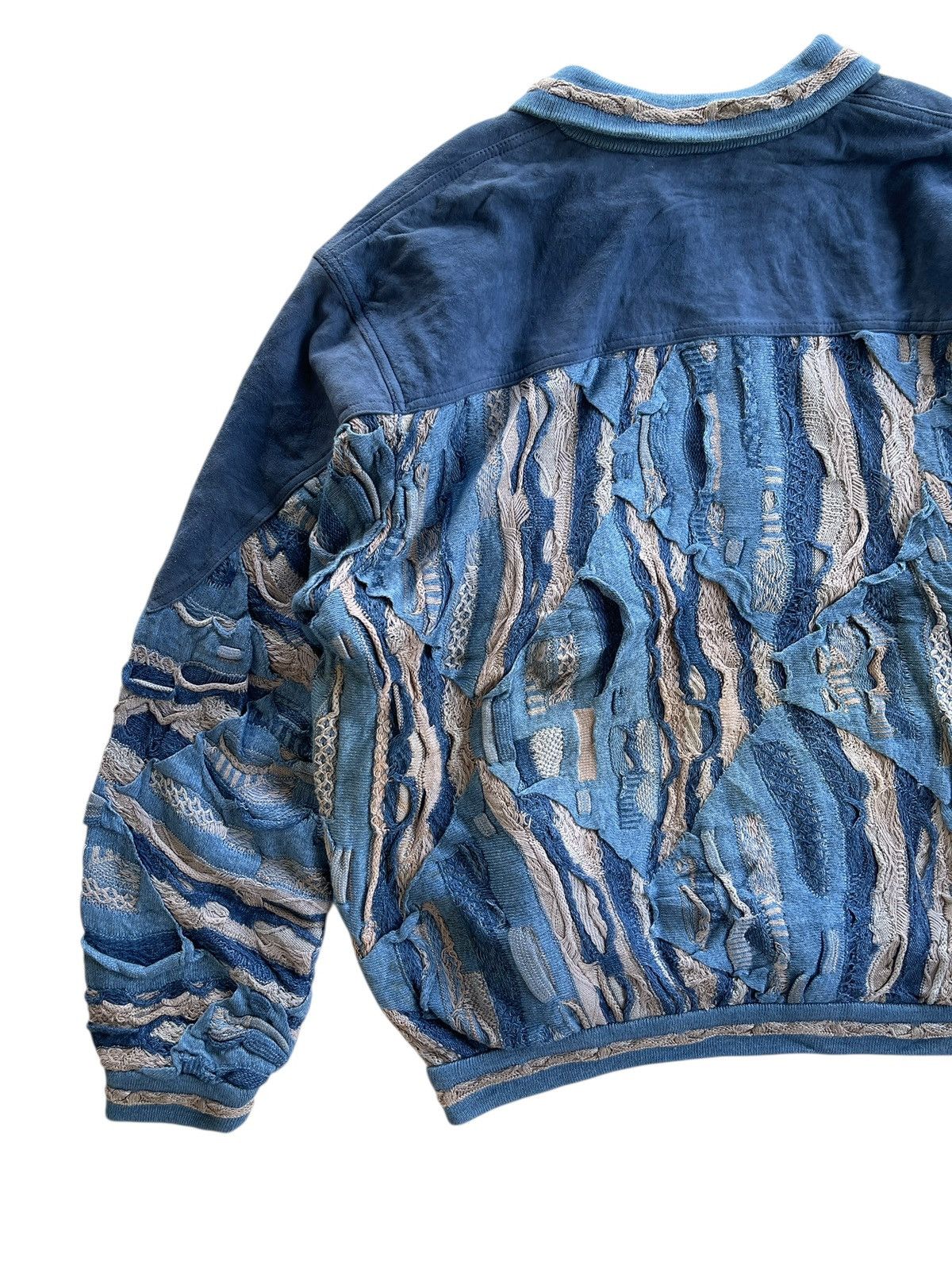 Coogi Vintage Coogi Suede Indigo Dyed Bomber Jacket Size US L / EU 52-54 / 3 - 10 Thumbnail