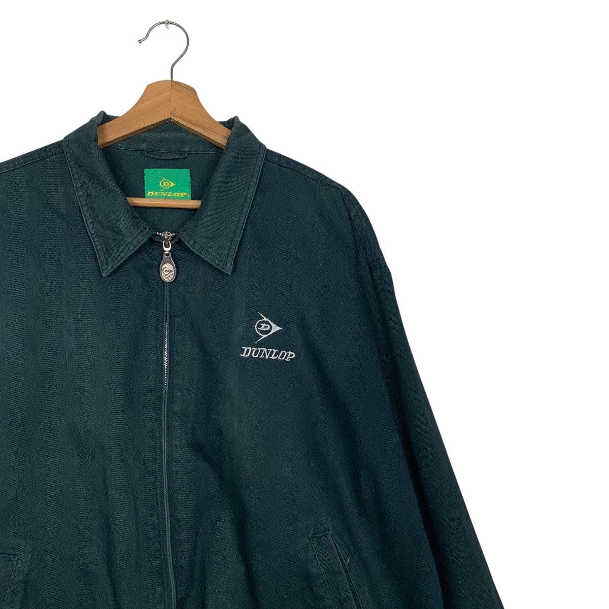Dunlop Vintage 90s DUNLOP Embroidered Logo Casual Jacket #2825-C127 Size US L / EU 52-54 / 3 - 4 Thumbnail