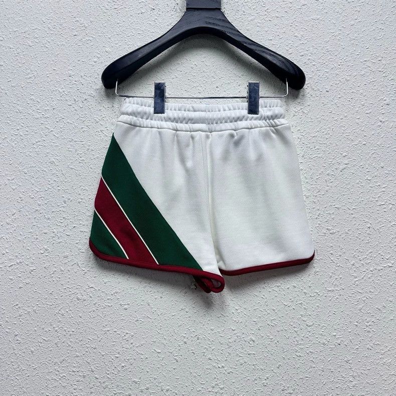 Gucci Gucci White Green Striped Drawstring Shorts-2506 Size US 26 / EU 42 - 2 Thumbnail